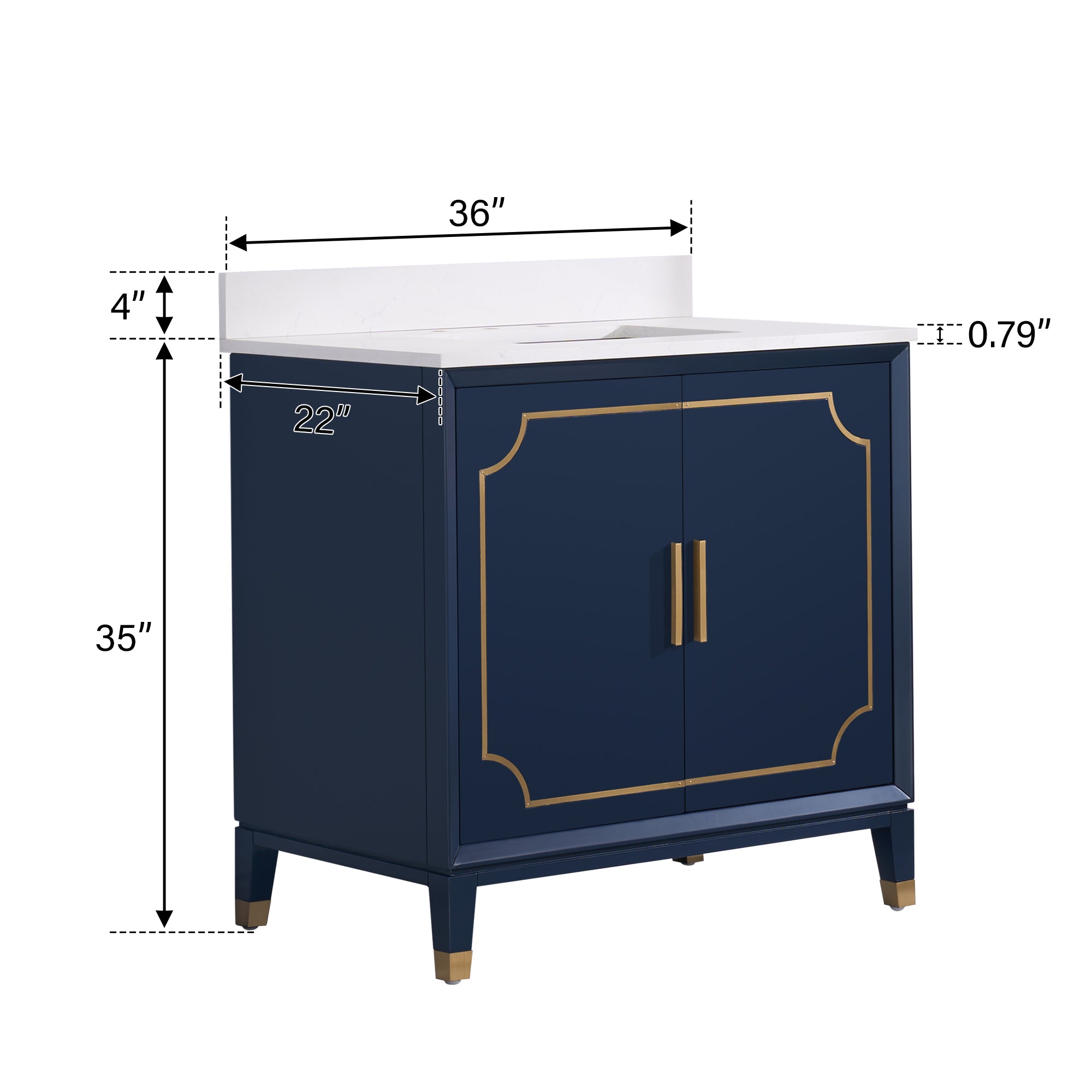 Navy Blue Bathroom Vanities