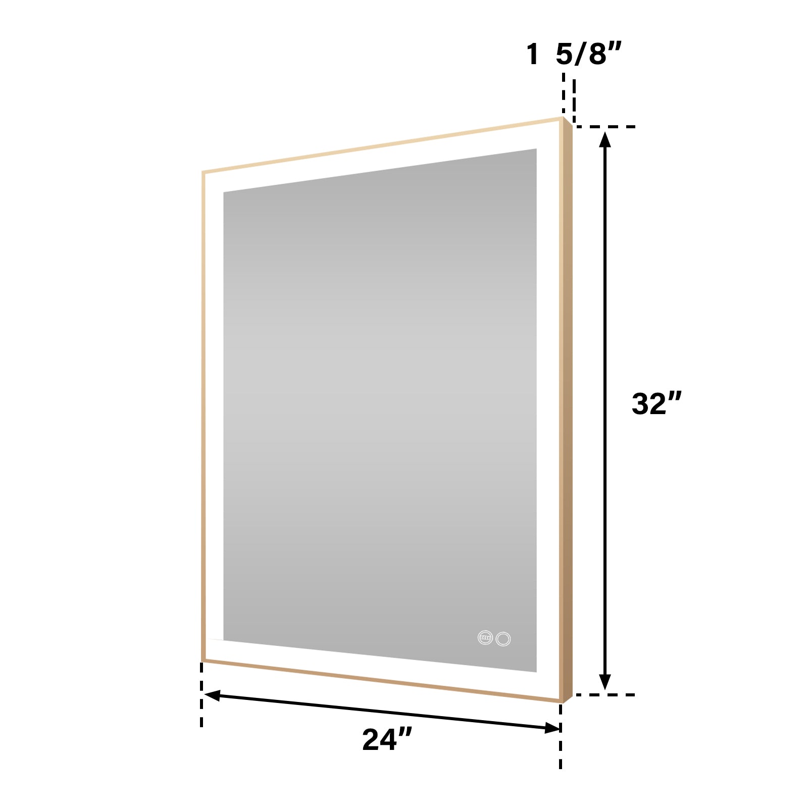 Rectangular Bathroom Mirror Size