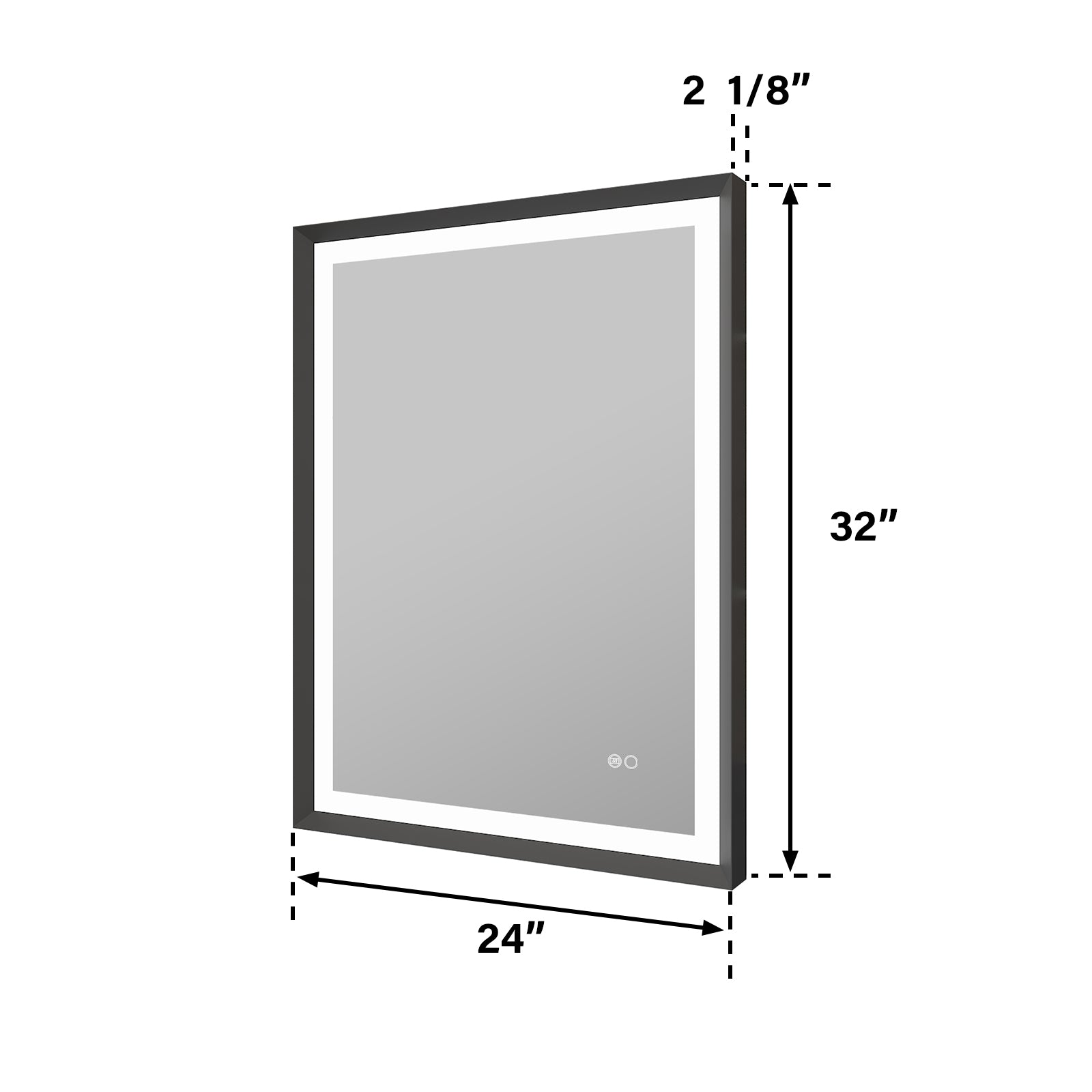 Rectangular Bathroom Mirror Size