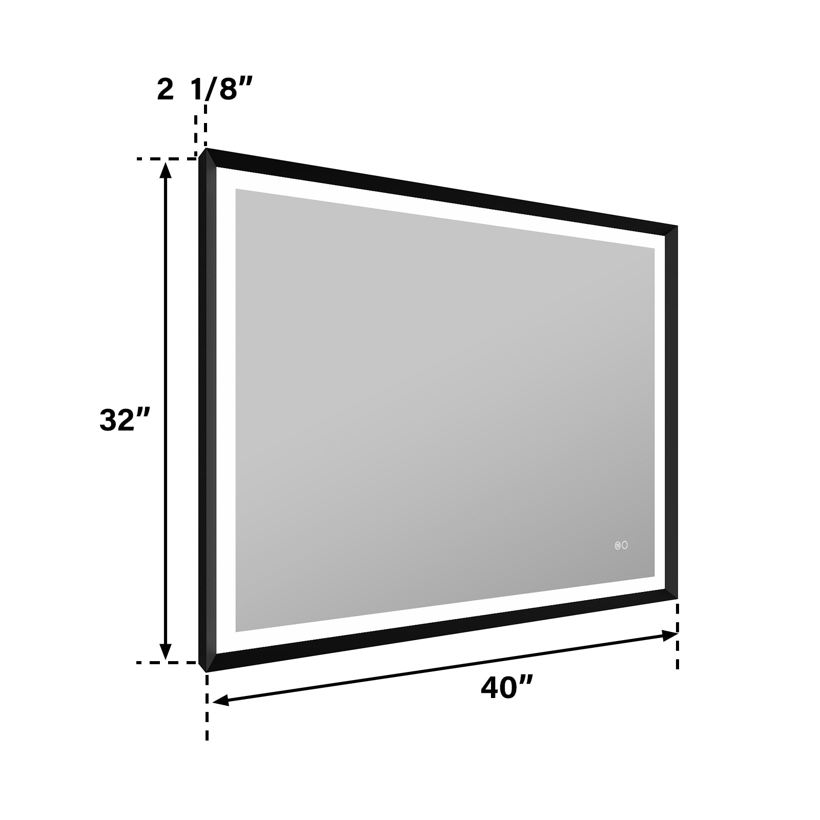 Smart Bathroom Mirror Size