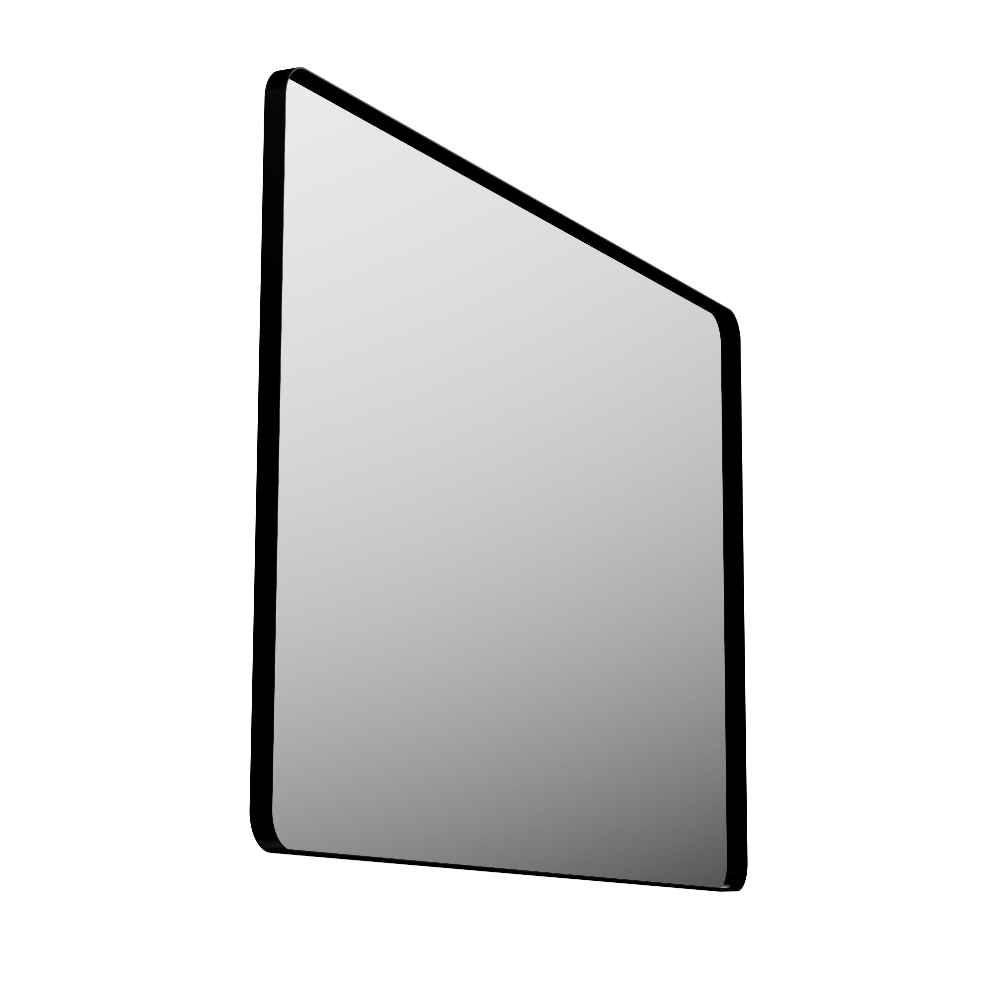 48 in. W x 32 in. H Black Bathroom Wall Mirror, Minimalist Aluminum Framed Vanity Mirror (Vertical/Horizontal)