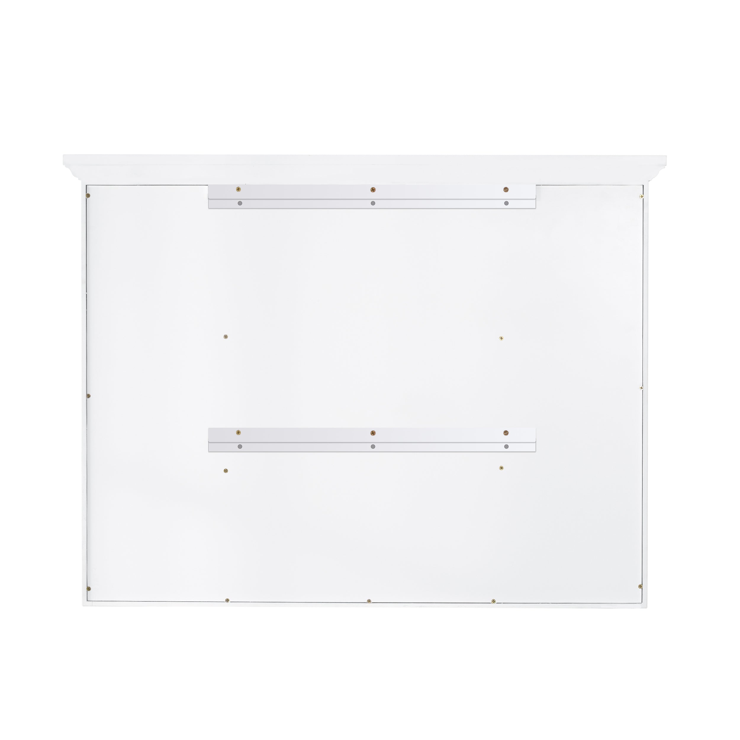 40 in. W x 30 in. H Solid Wood Surface-Mount Medicine Cabinet with Mirror, Z-Bar Hangs Vertically