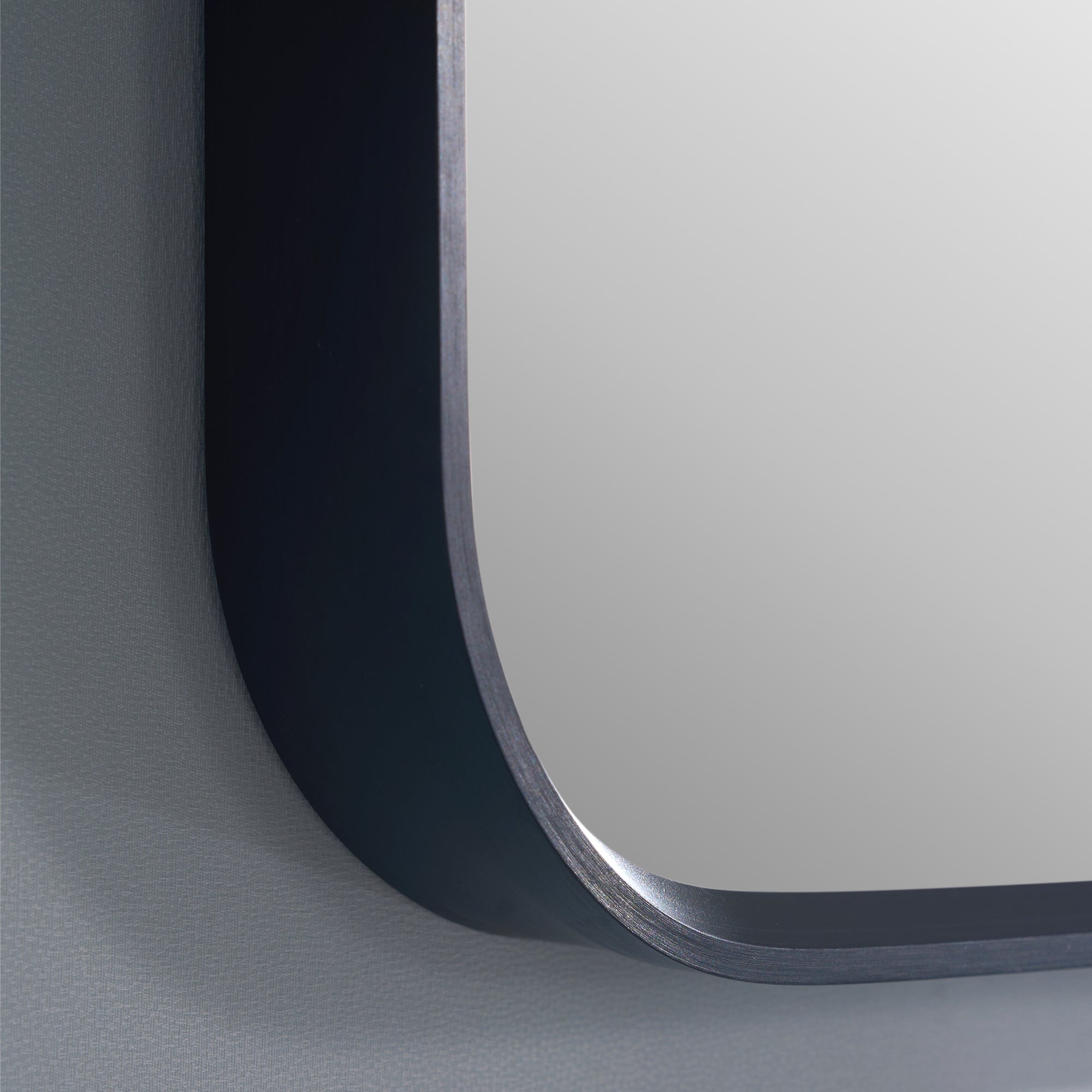 30-in W x 36-in H Black Rectangular Framed Bathroom Vanity Mirror, Aluminum Frame