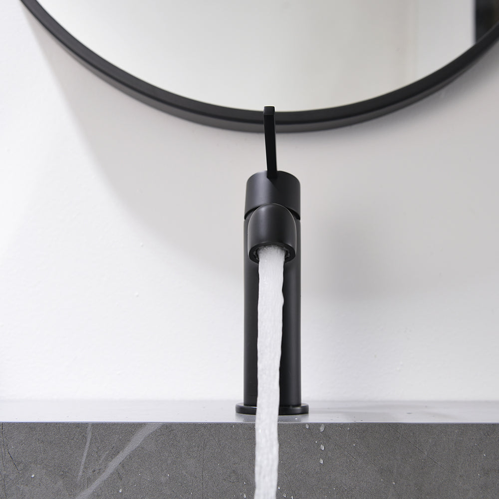 Single Handle Single Hole Bathroom Faucet with Spot Resistant