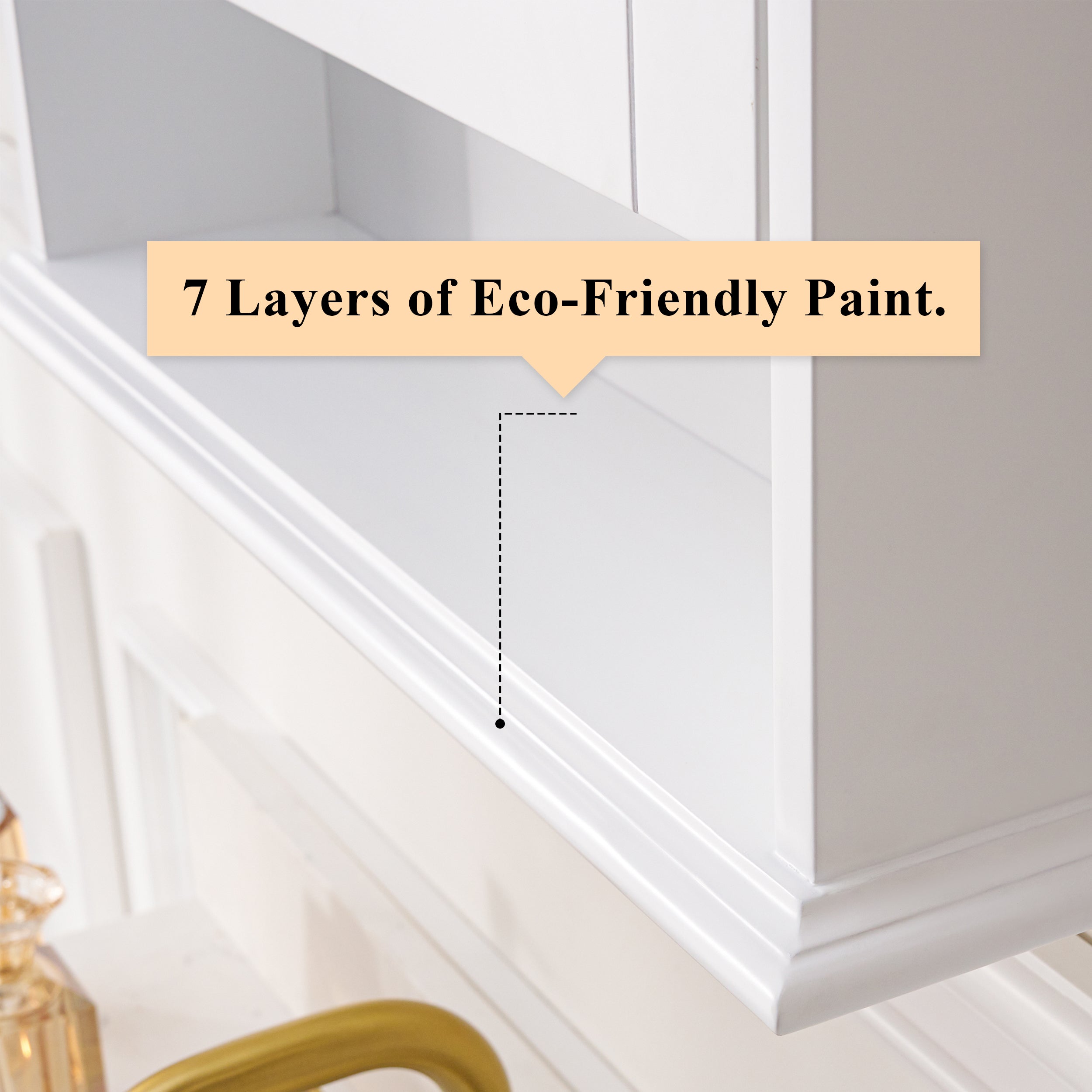 24 in.W x 34 in.H Surface-Mount Bathroom Solid Wood Medicine Cabinet with Mirror in White