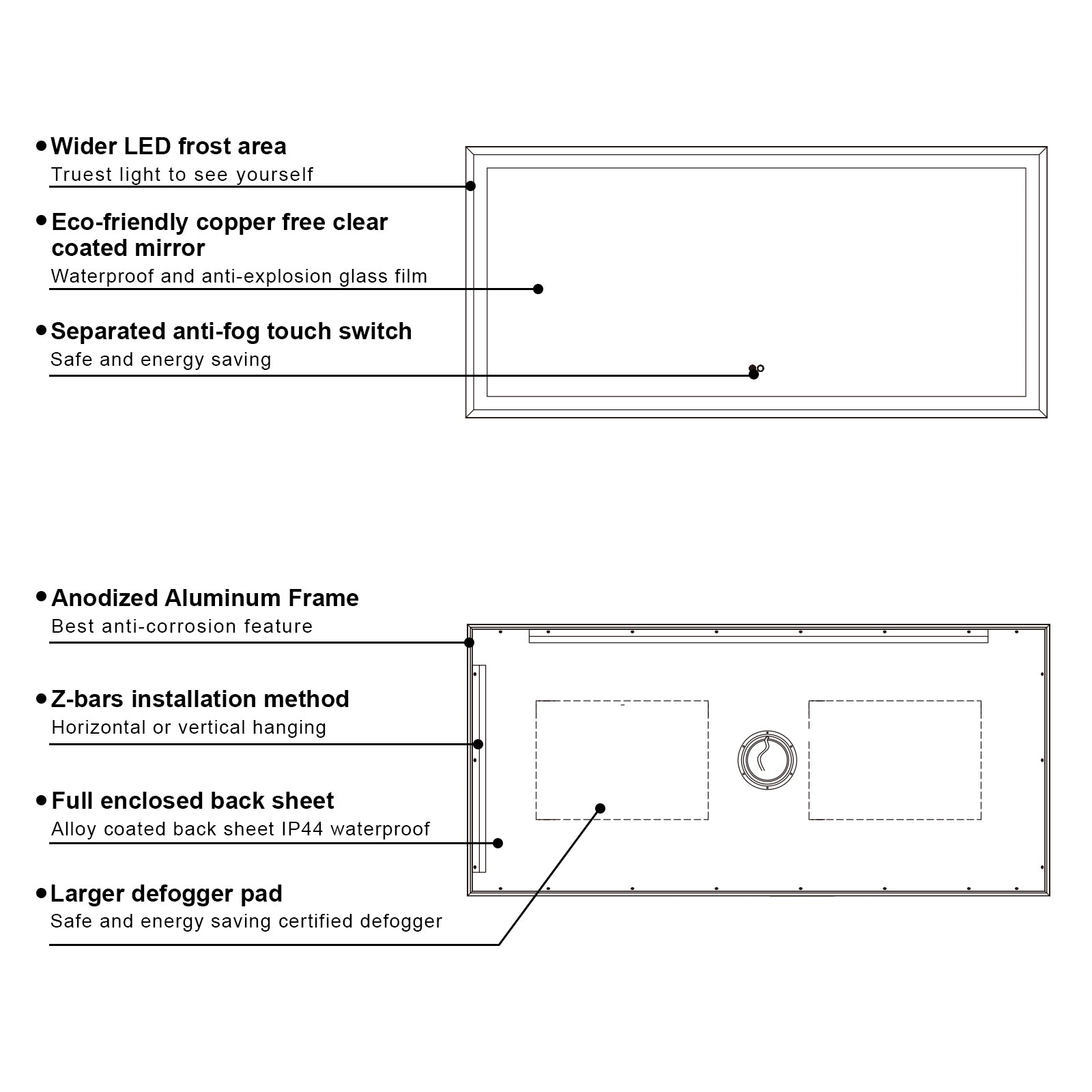 Bathroom Mirror Detail