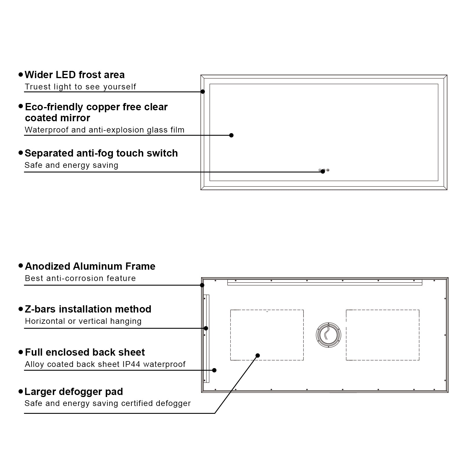 Framed Mirrors For Bathrooms