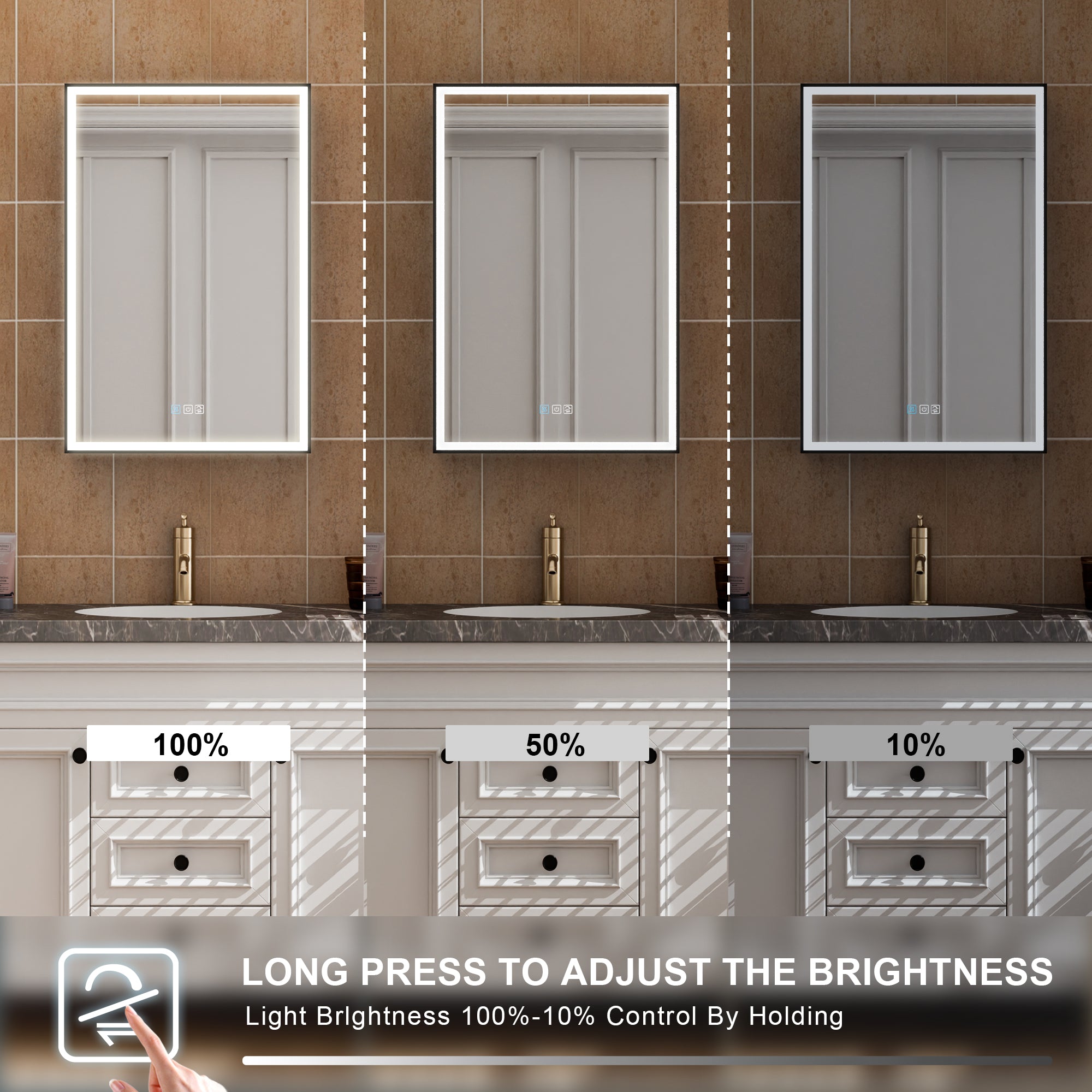 Lighted Mirror Medicine Cabinet