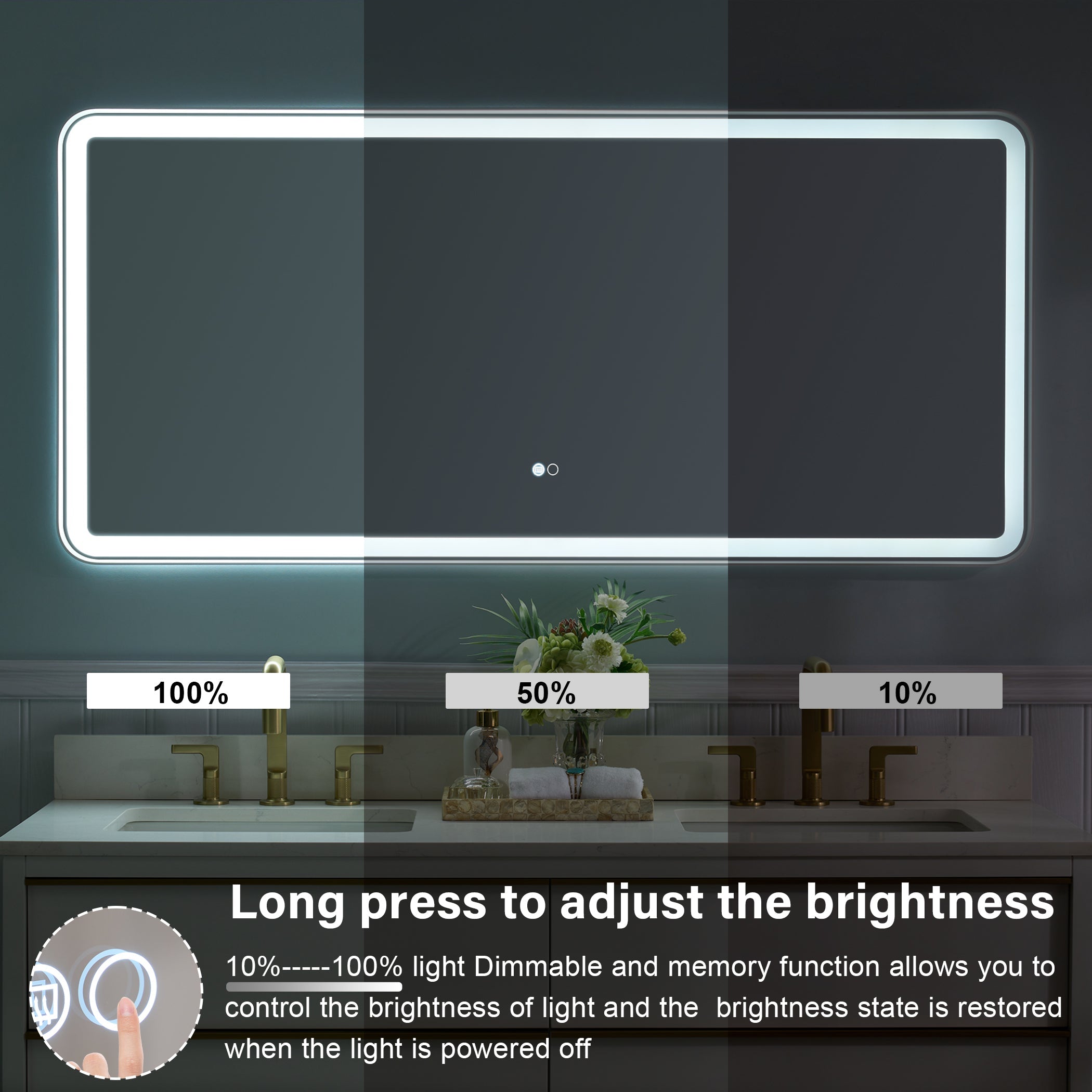 Bathroom Mirrors with LED Lights