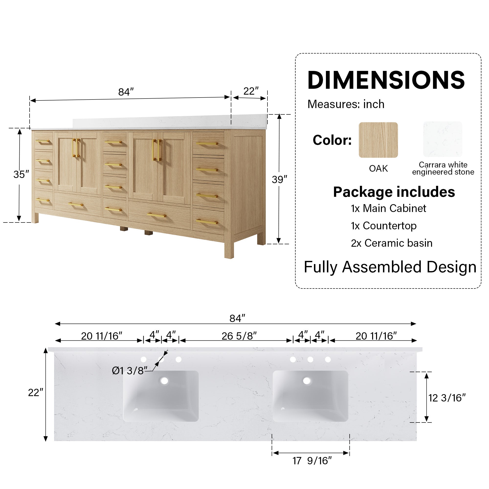 #Handle Color_Brushed Gold