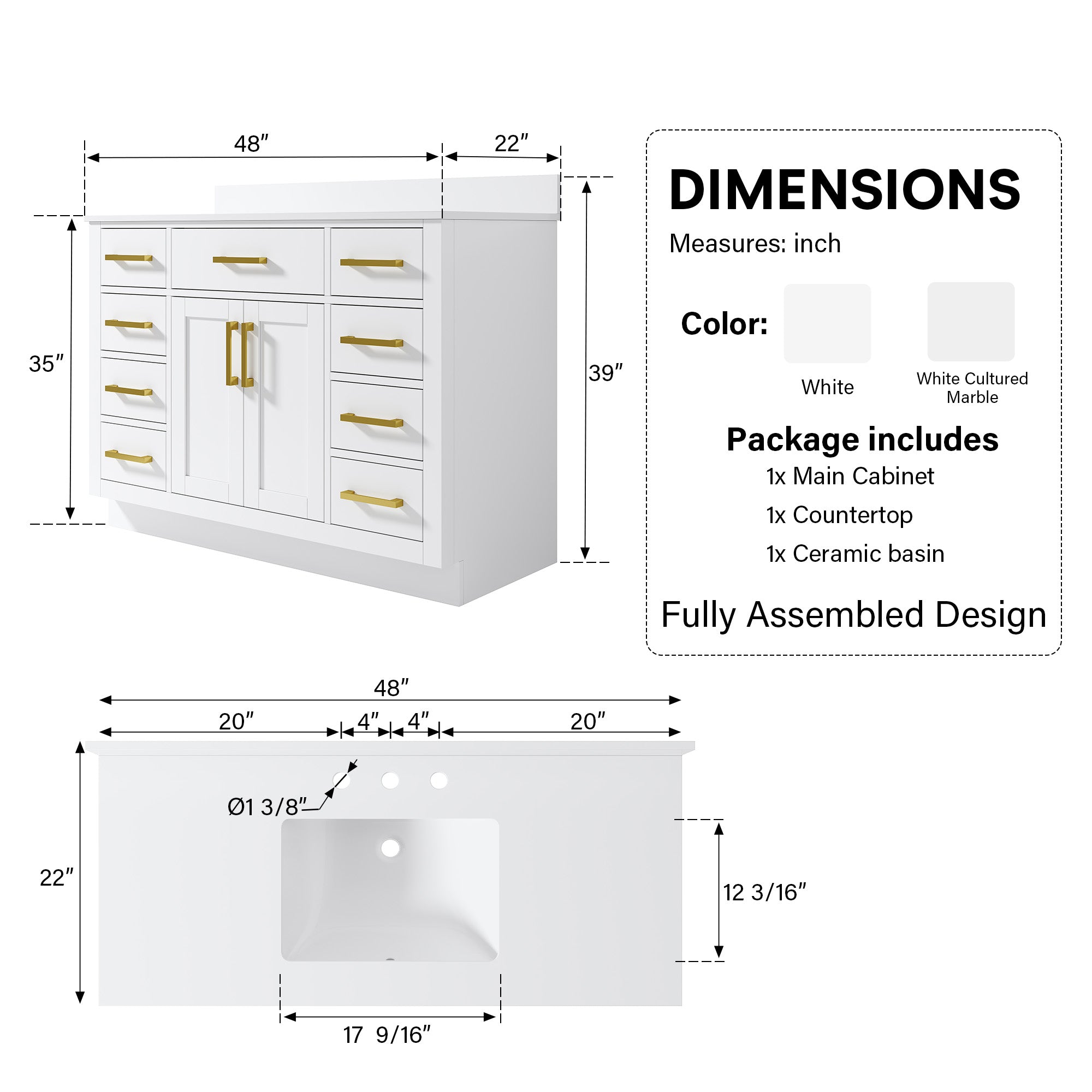 #Handle Color_Brushed Gold