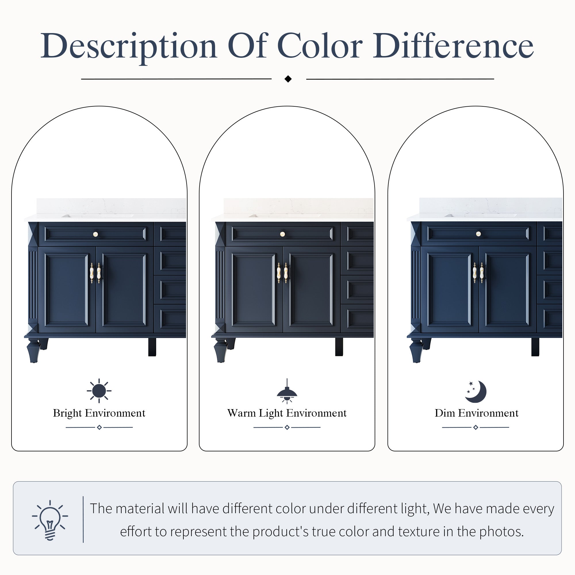80 in. Freestanding Solid Wood Bathroom Vanity with Carrara White Quartz Countertop, Navy Blue
