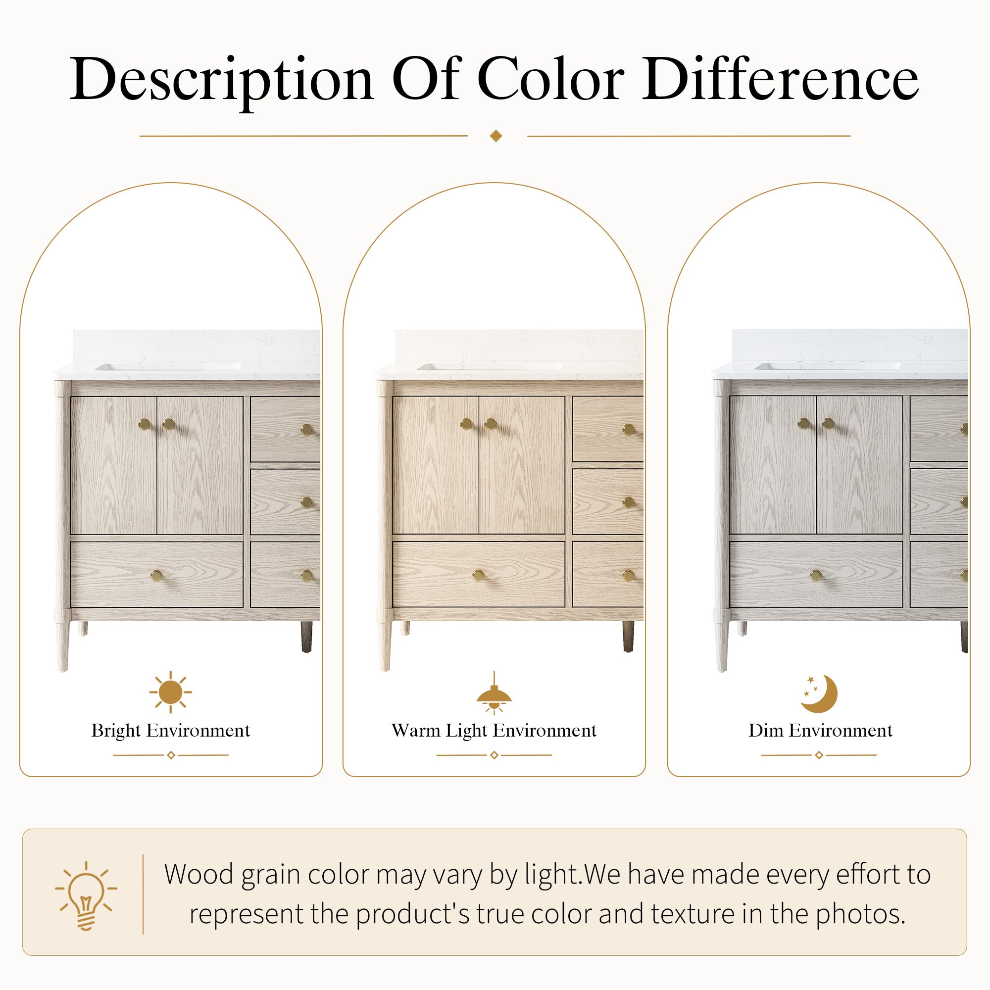60-Inch Freestanding Oak Bathroom Vanity with Carrara White Quartz Top Double Sinks