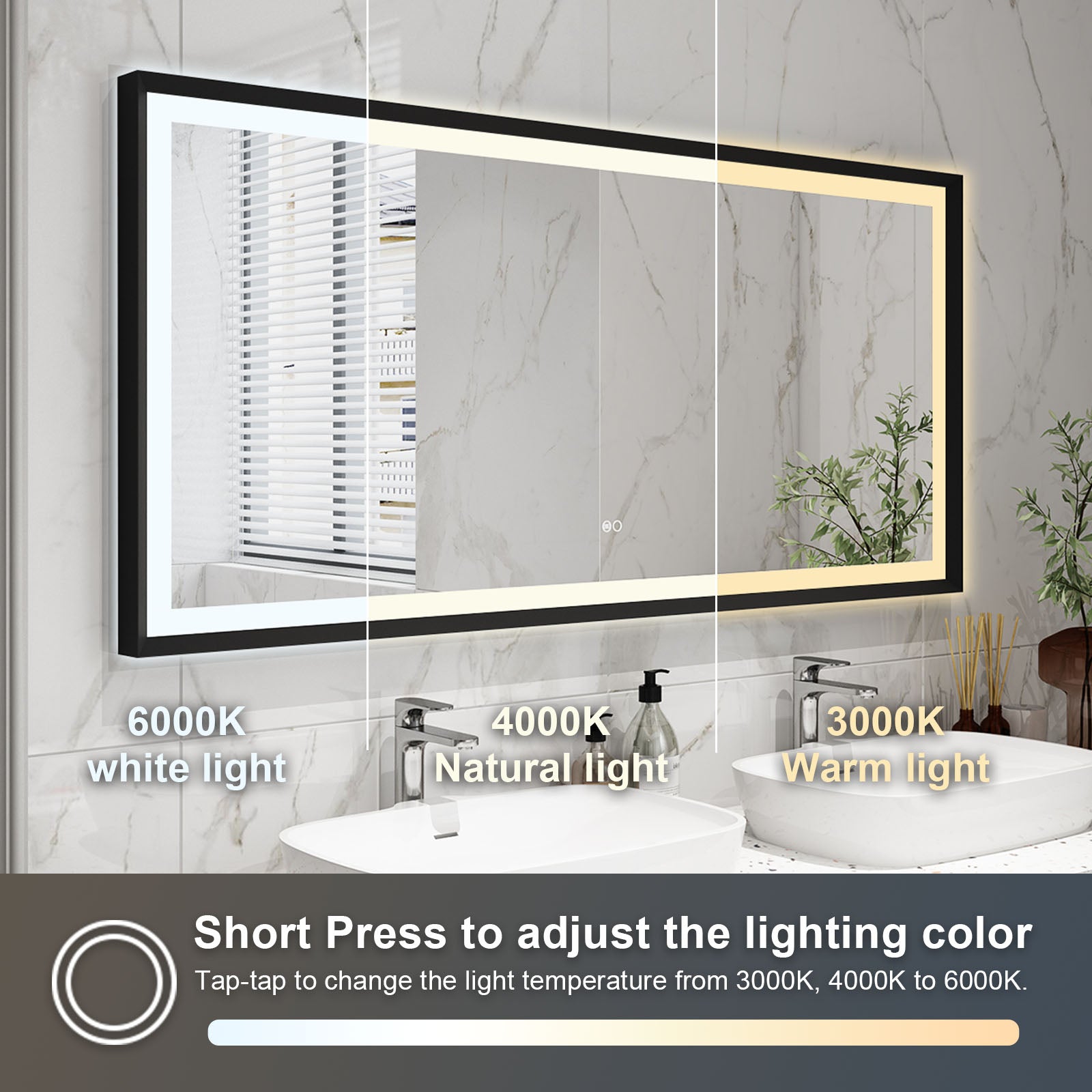 Dimmable Bathroom Mirror