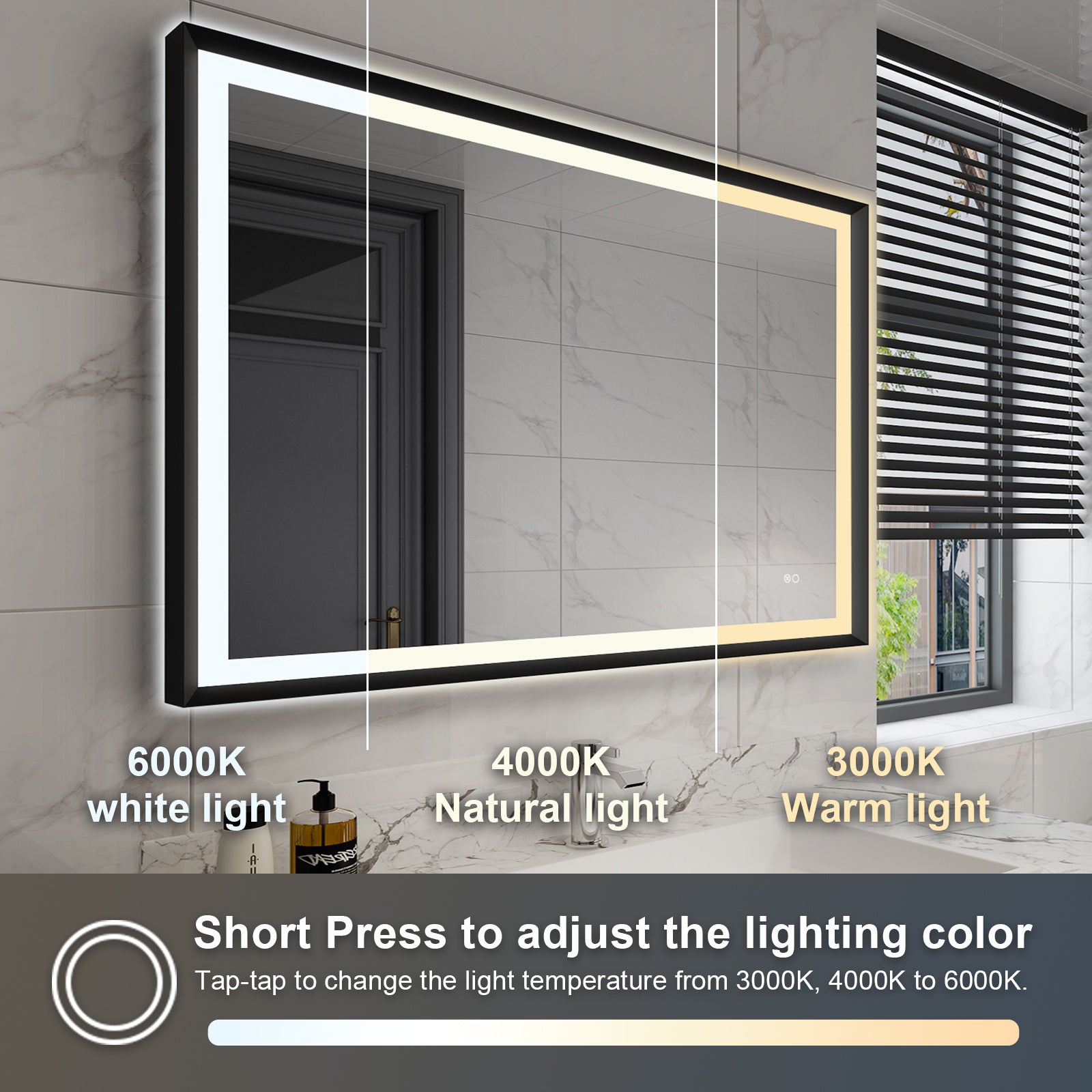 Bright Light Bathroom Mirror