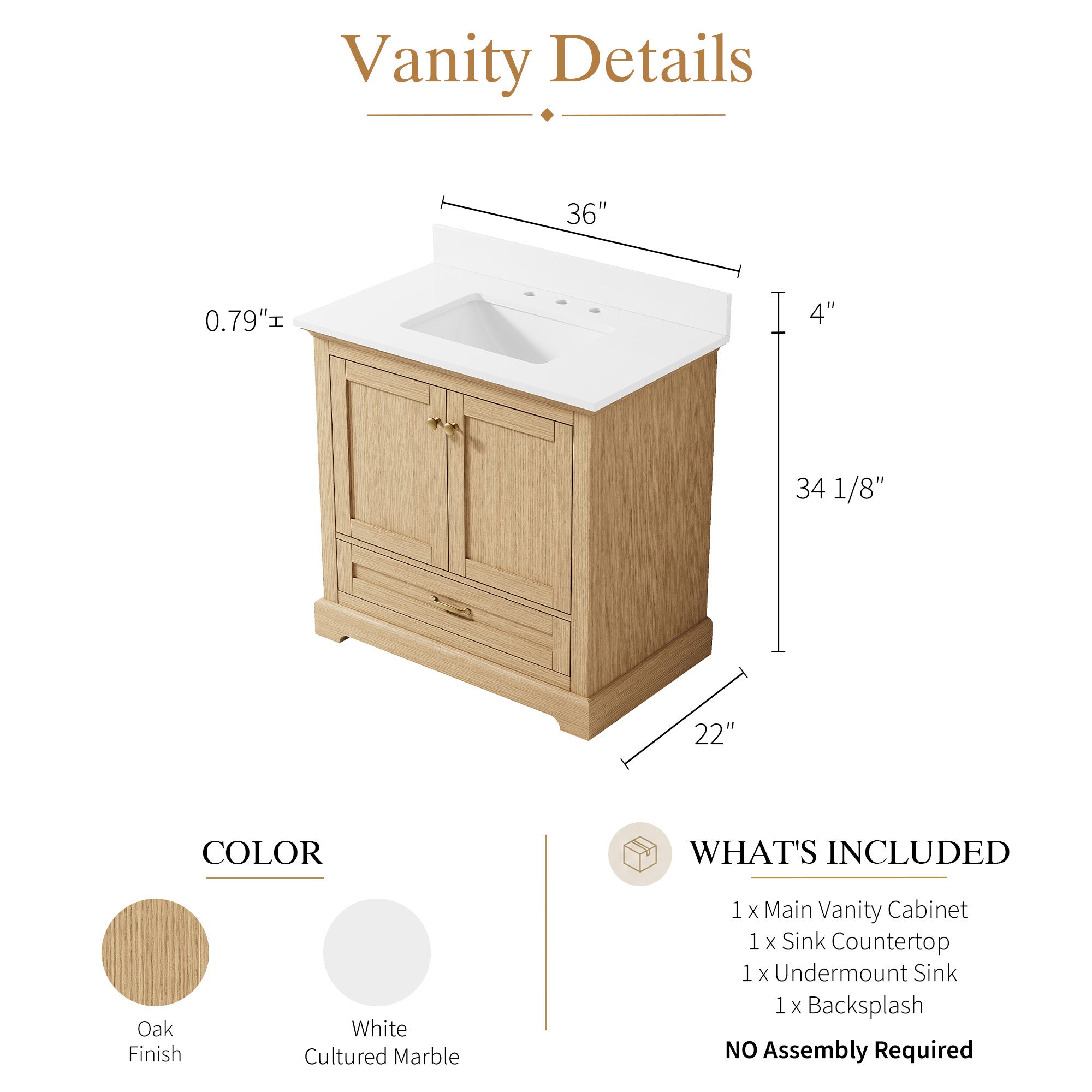 #Handle Color_Brushed Gold