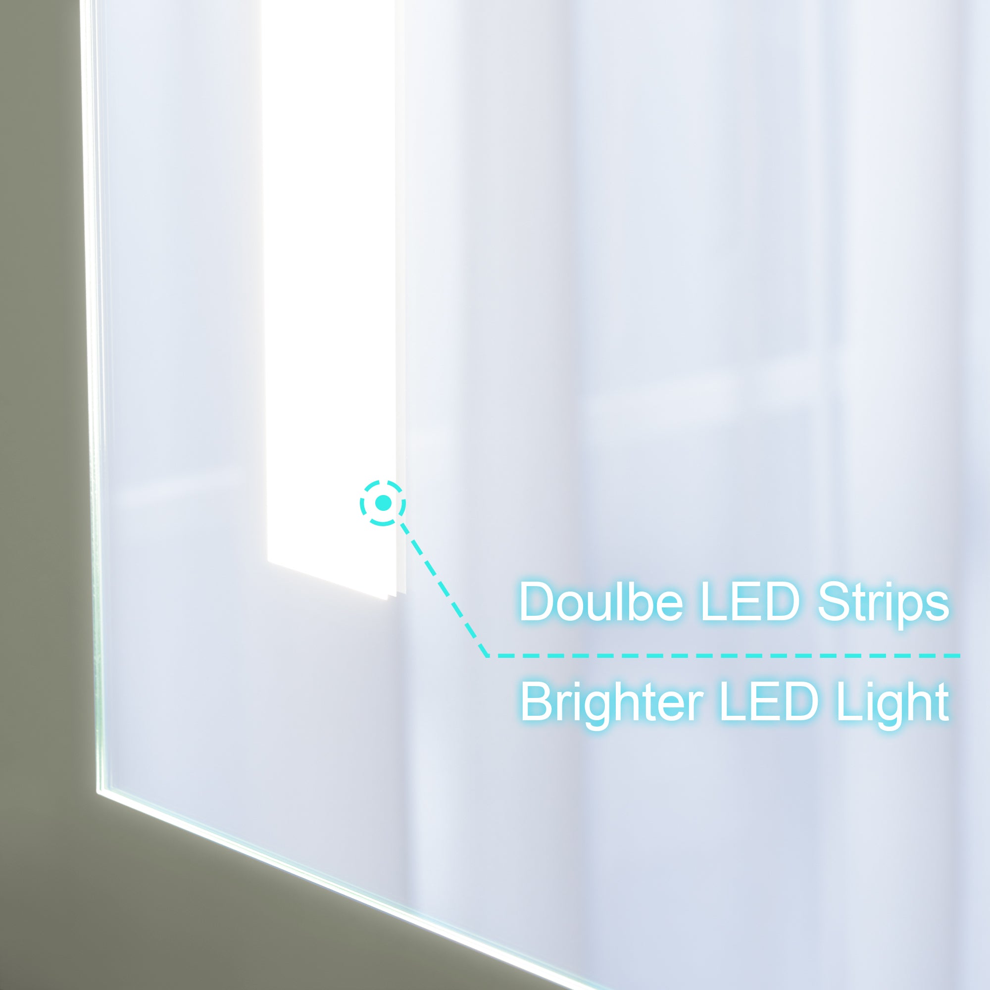 20 in.x 30 in. LED Lighted Surface/Recessed Mount Mirror Medicine Cabinet with Outlet Left Side