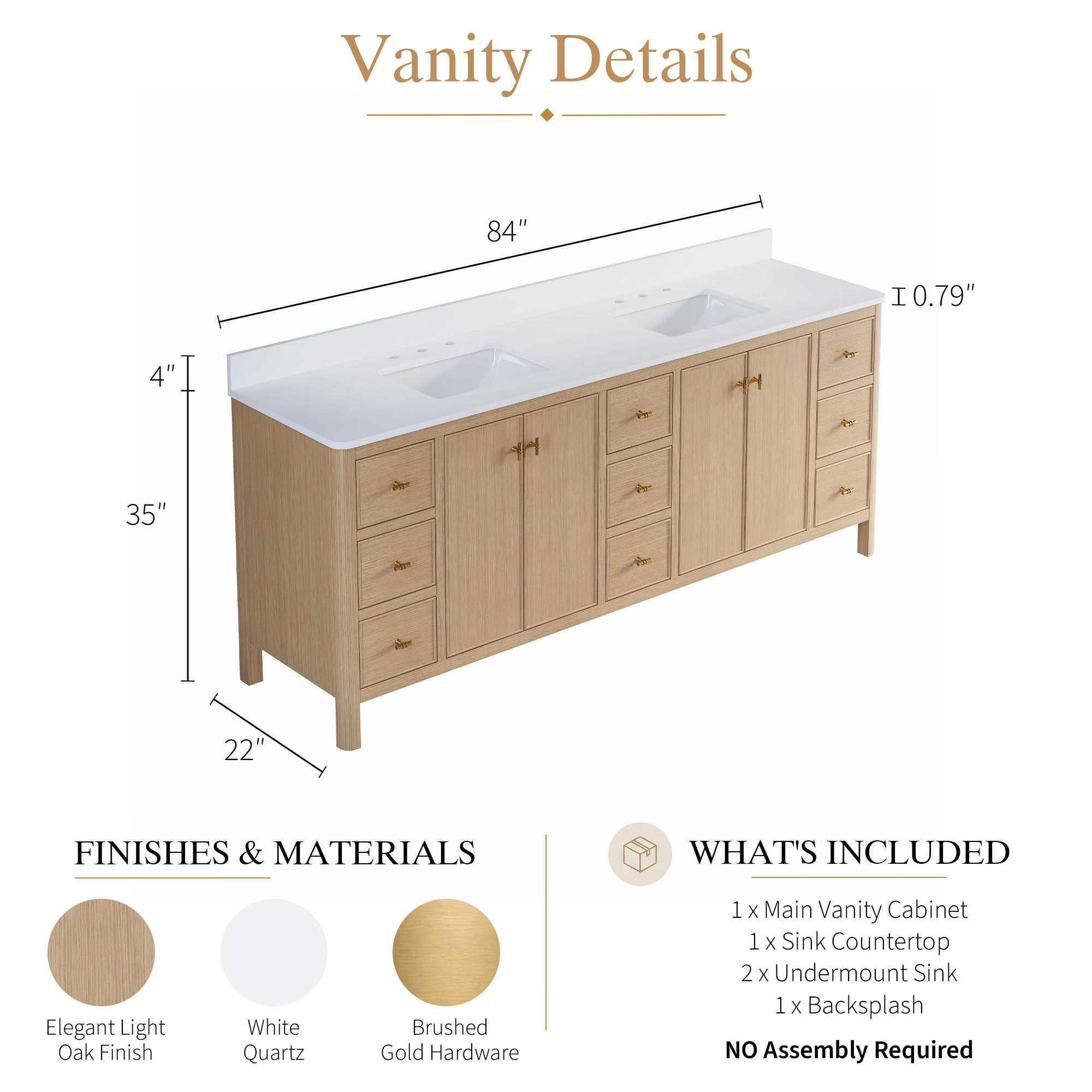 #Handle Color_Brushed Gold