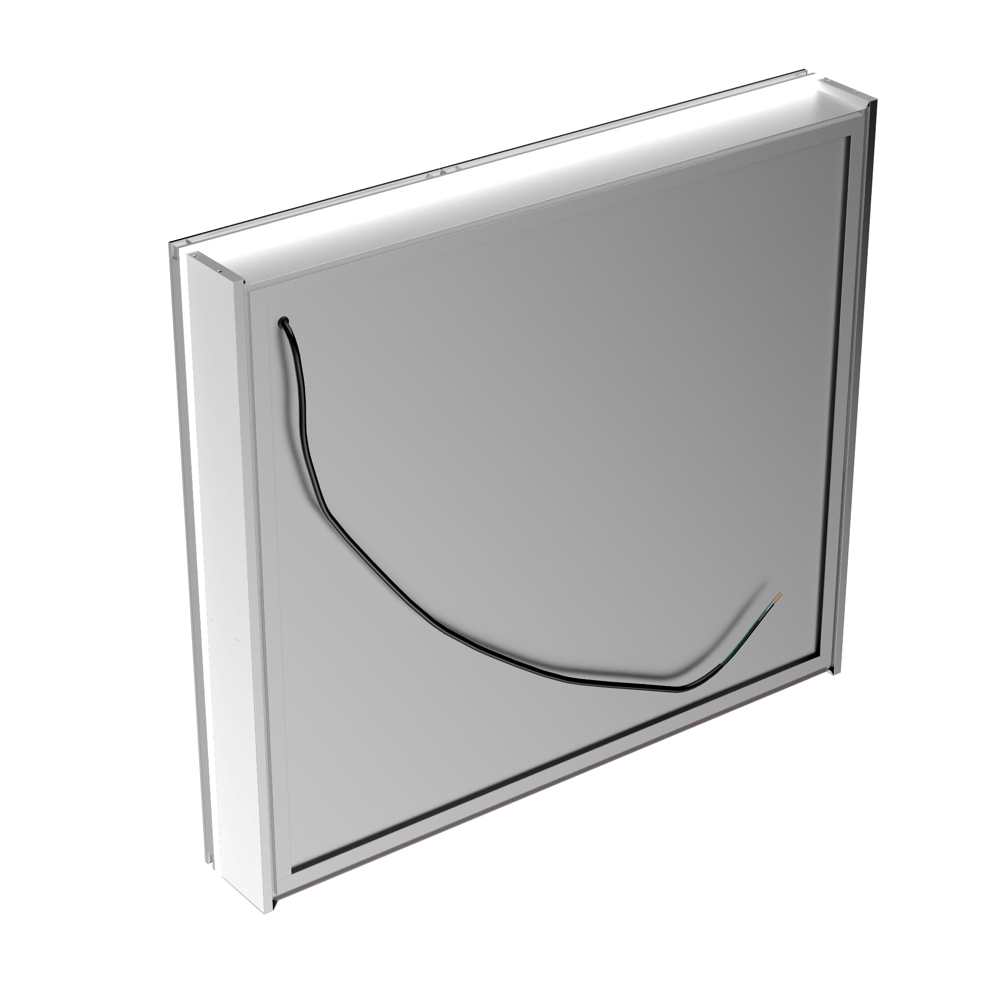 36 in. x 32 in. Recessed/Surface Mount LED Medicine Cabinet with 5X Magnifier Mirror, Aluminum Frame