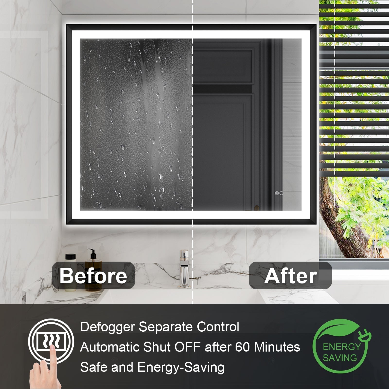 Fog Free Bathroom Mirror