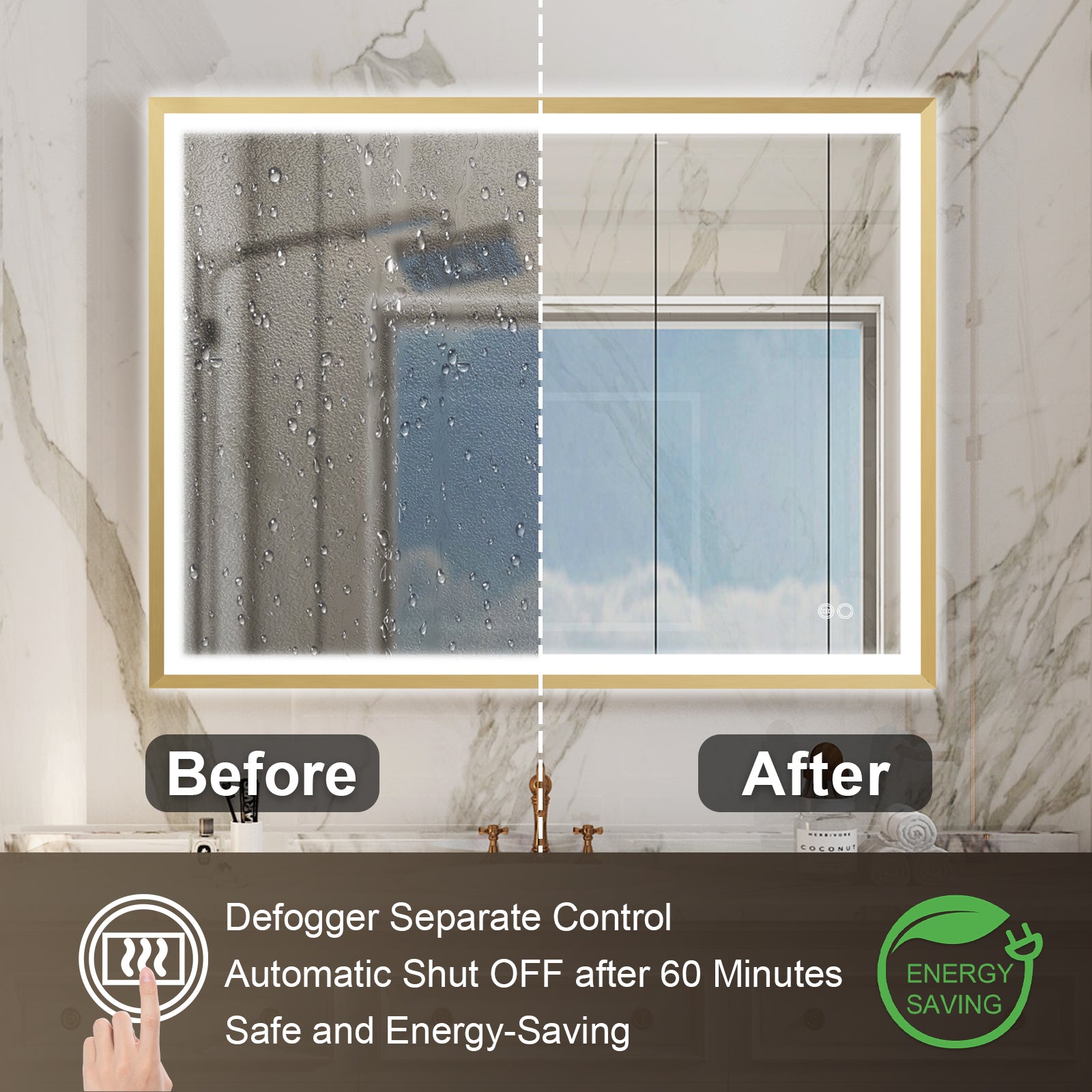 Fog Free Bathroom Mirror