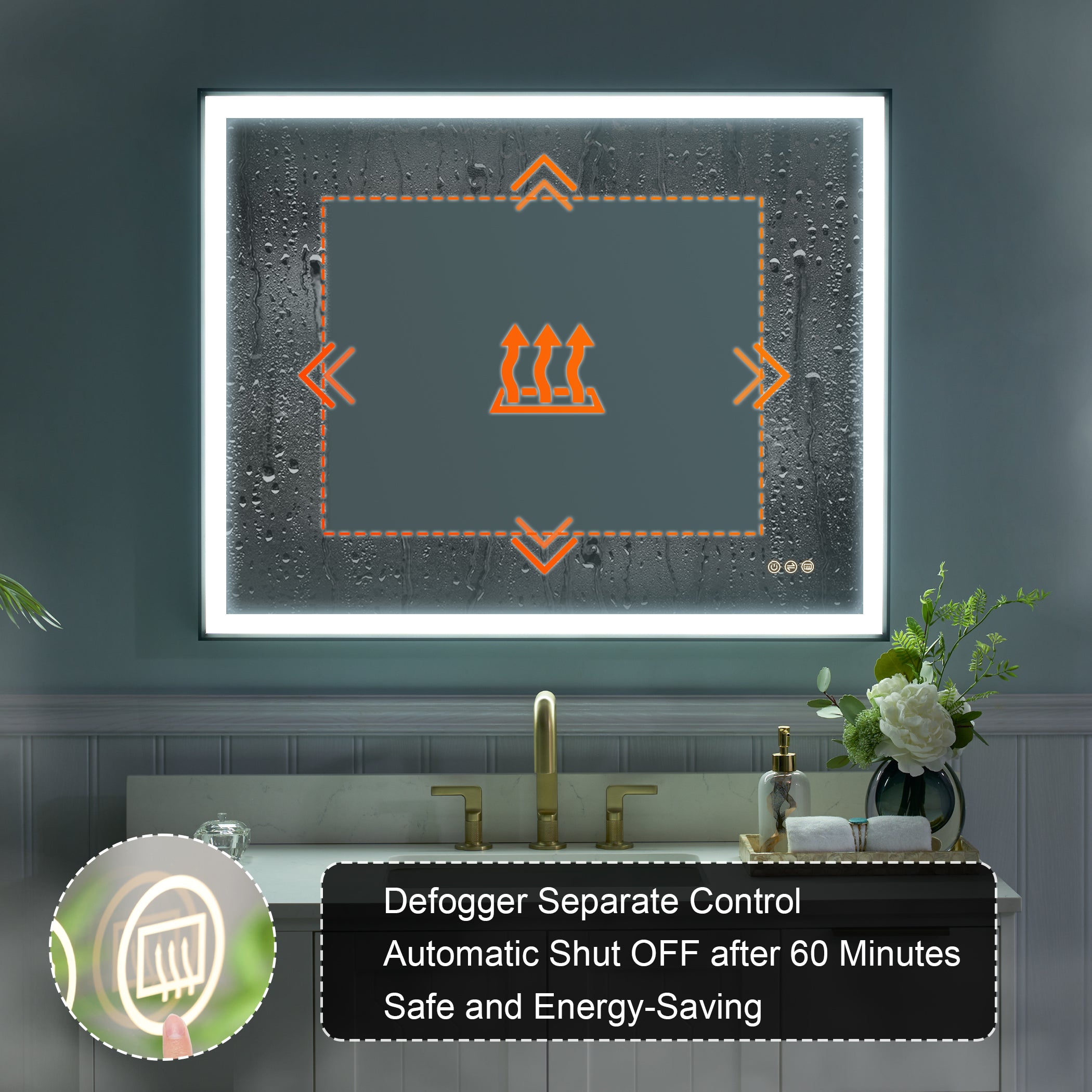 Bathroom Vanity Mirror Defogger