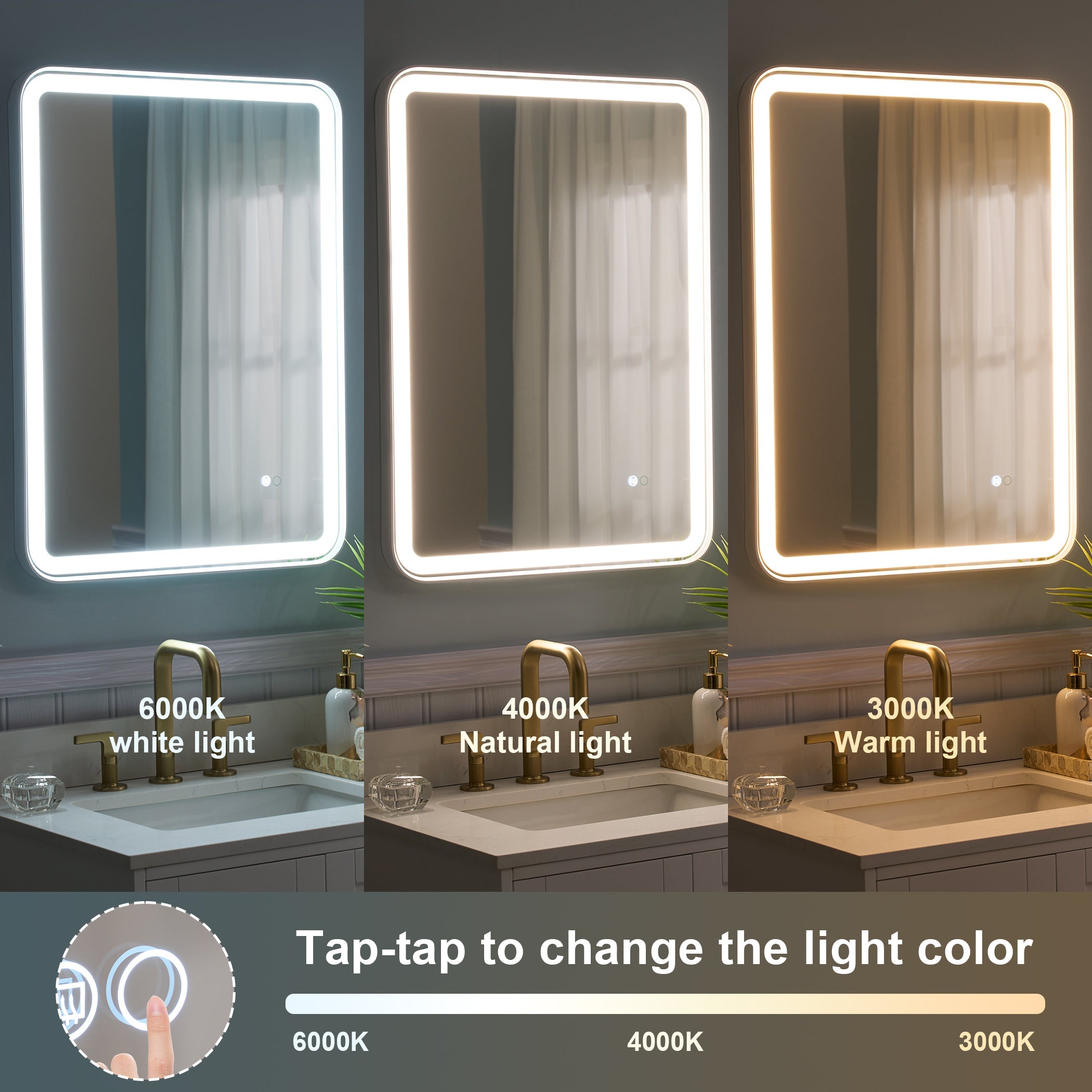 Bathroom Mirrors with LED Lights