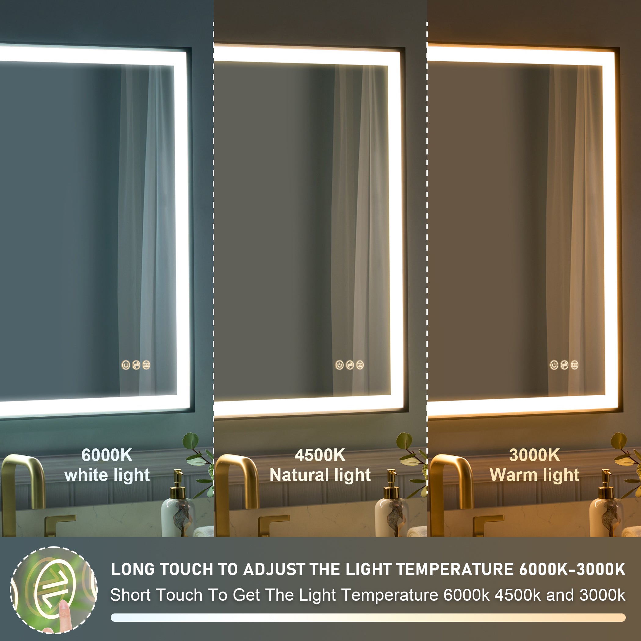 Bathroom Mirrors with LED Lights