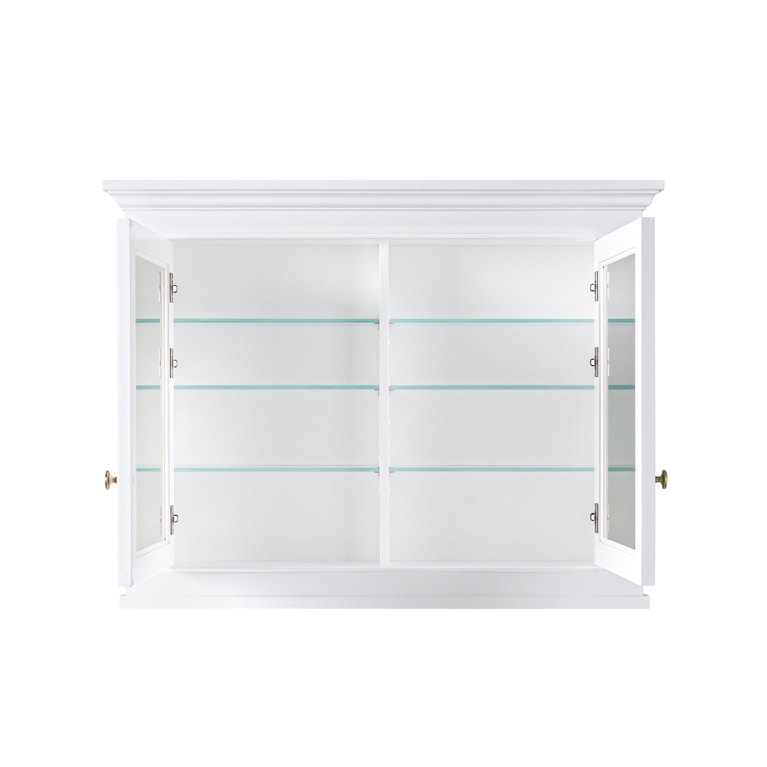 42 in. W x 32 in. H Solid Wood Recessed Bathroom Medicine Cabinet with Mirror