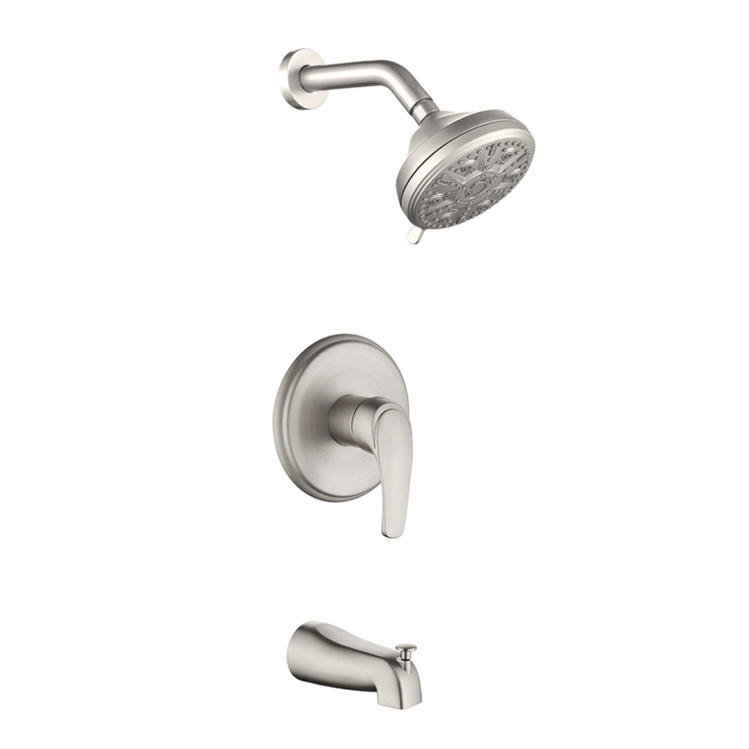 10 Spray Modes Wall Mount Rain Showerhead and Bathtub Faucet Set