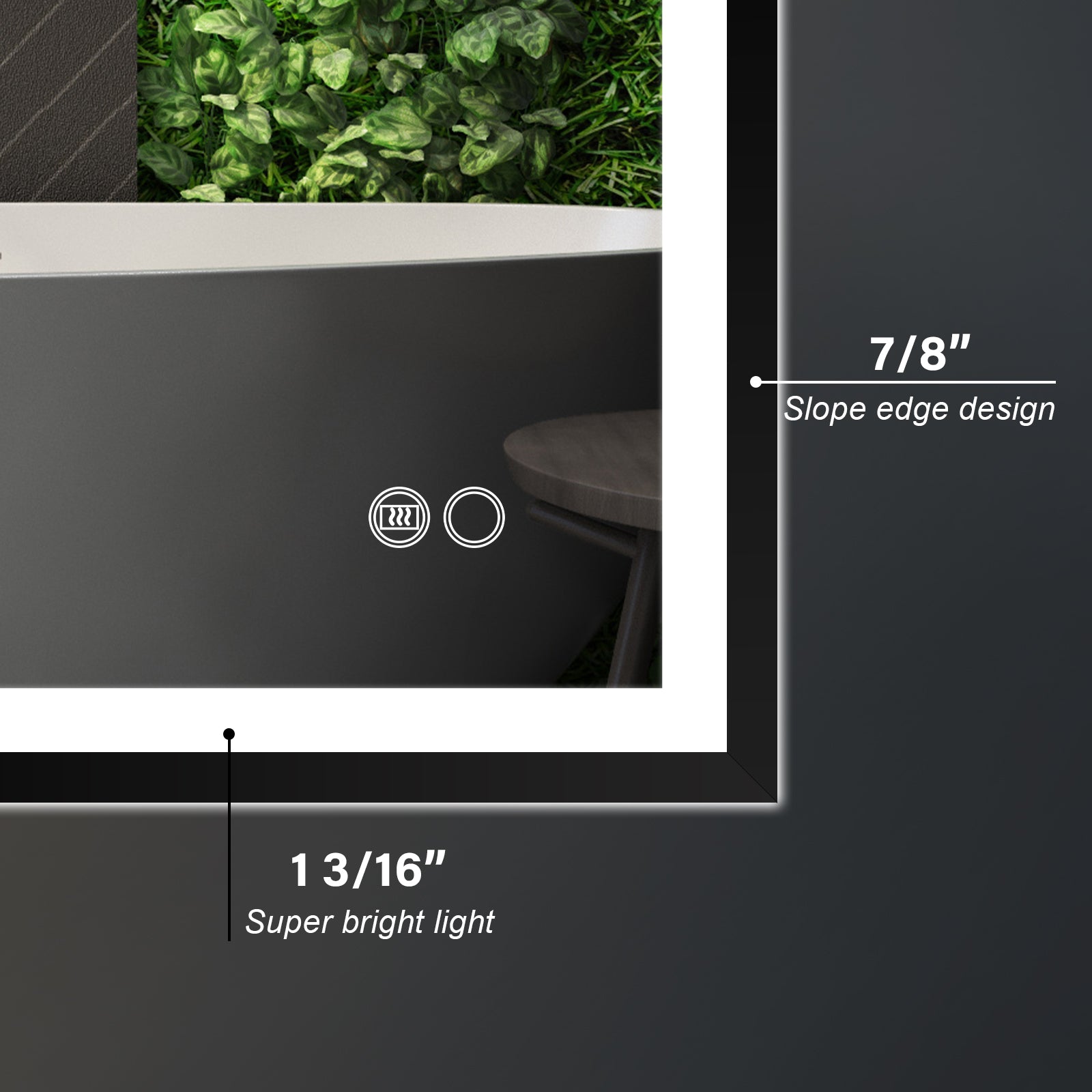 Framed Bathroom Mirror