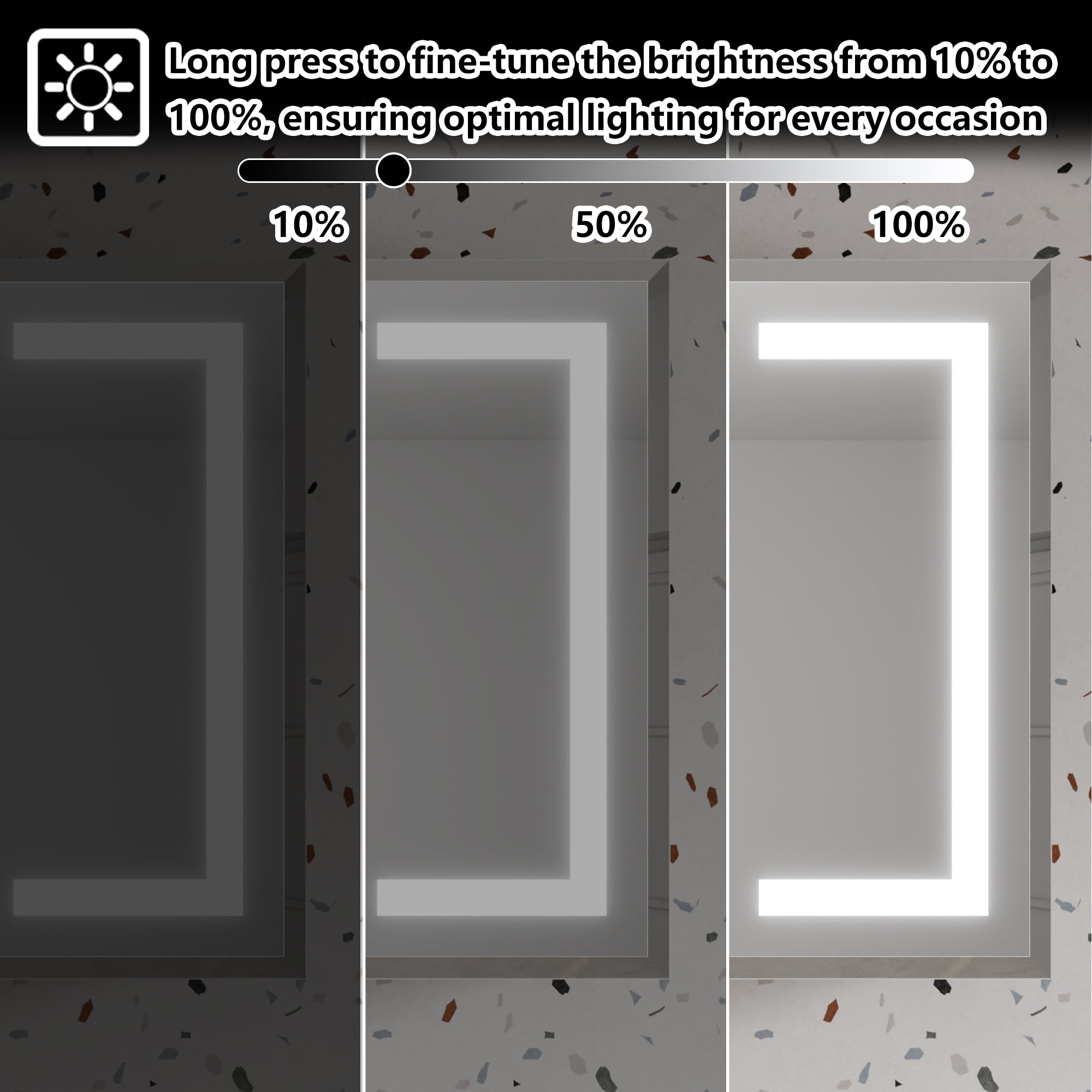 36 in. x 24 in. Aluminum Beveled Edge LED Medicine Cabinet, Recessed/Surface Mount