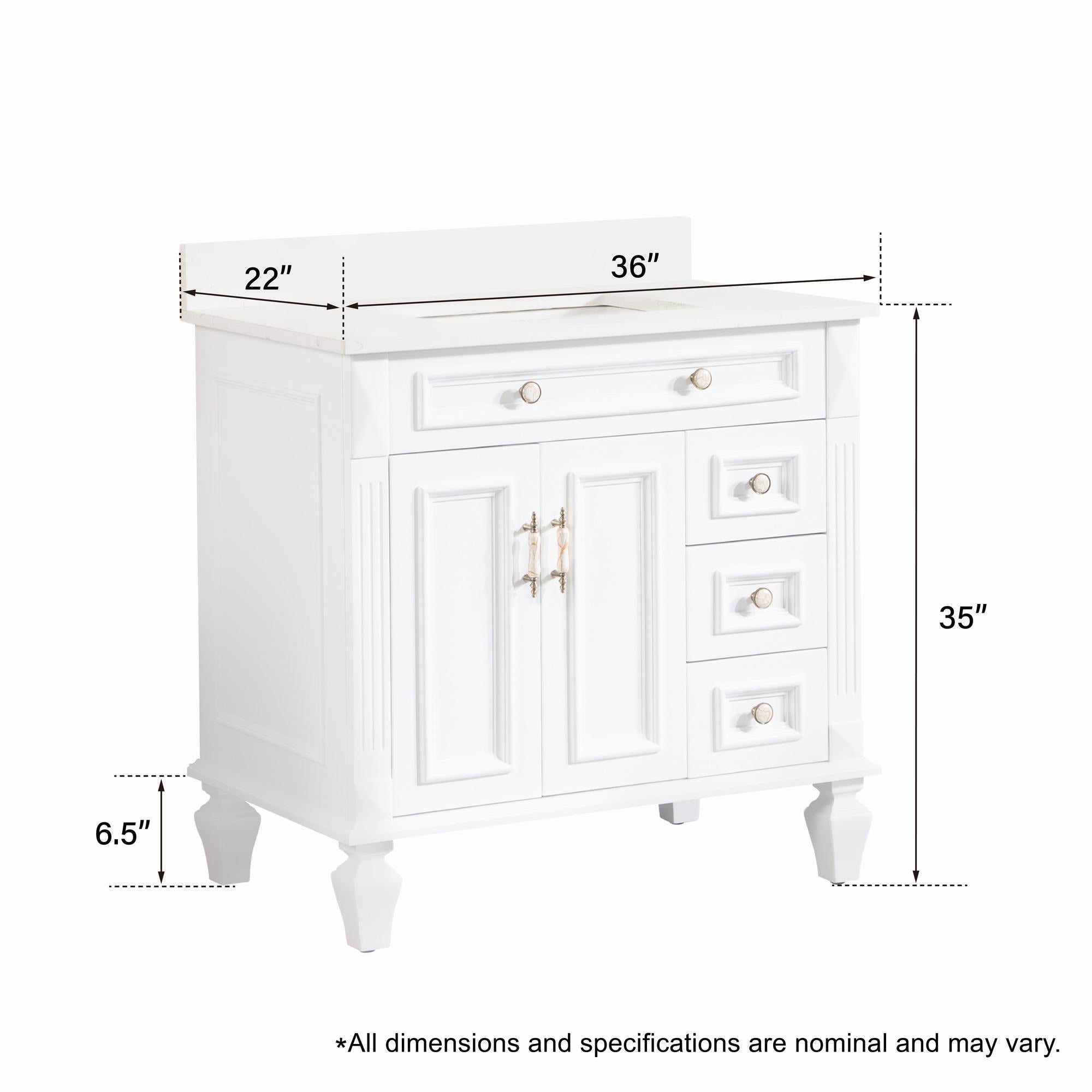 Bathroom Vanity With Backsplash