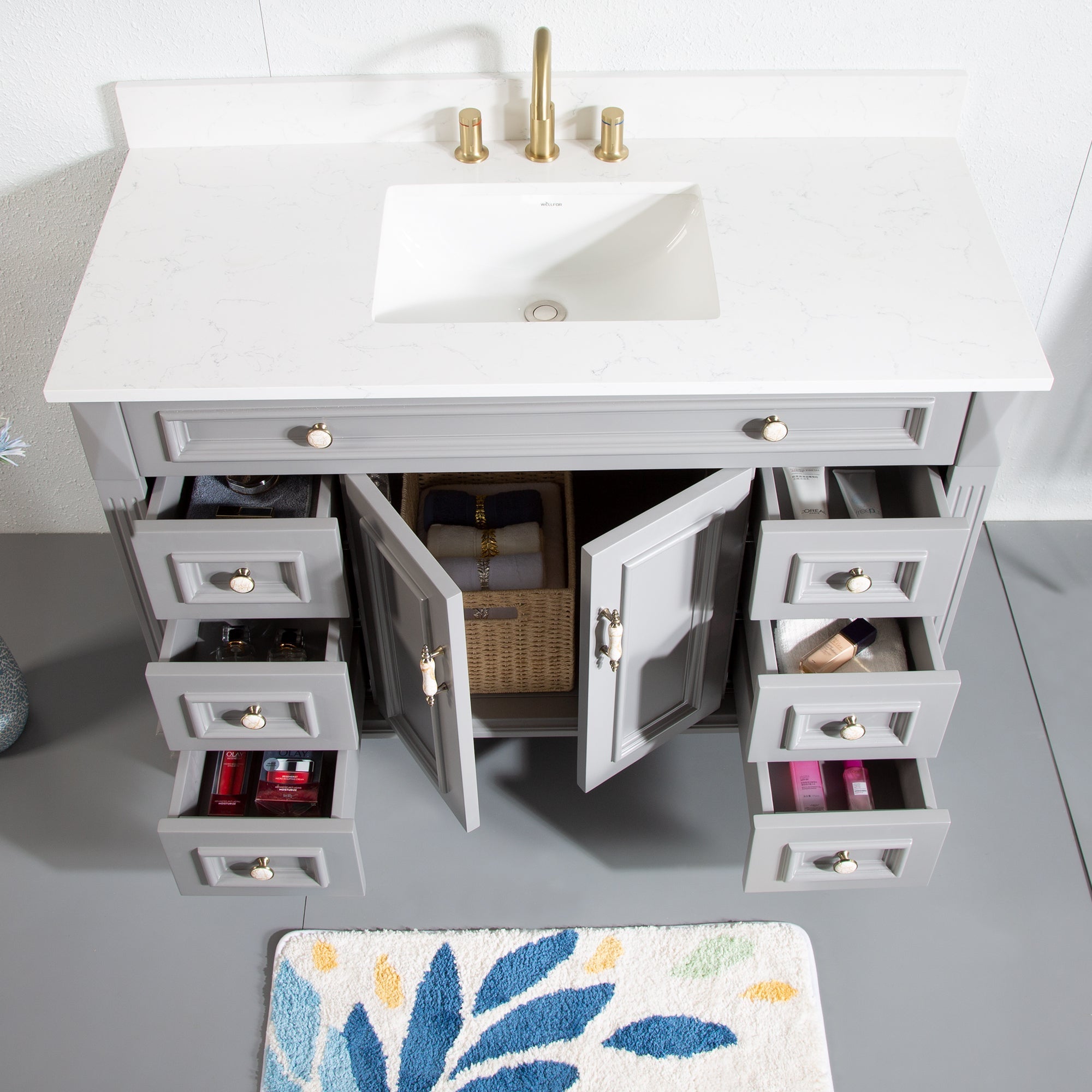 Grey Bathroom Vanity