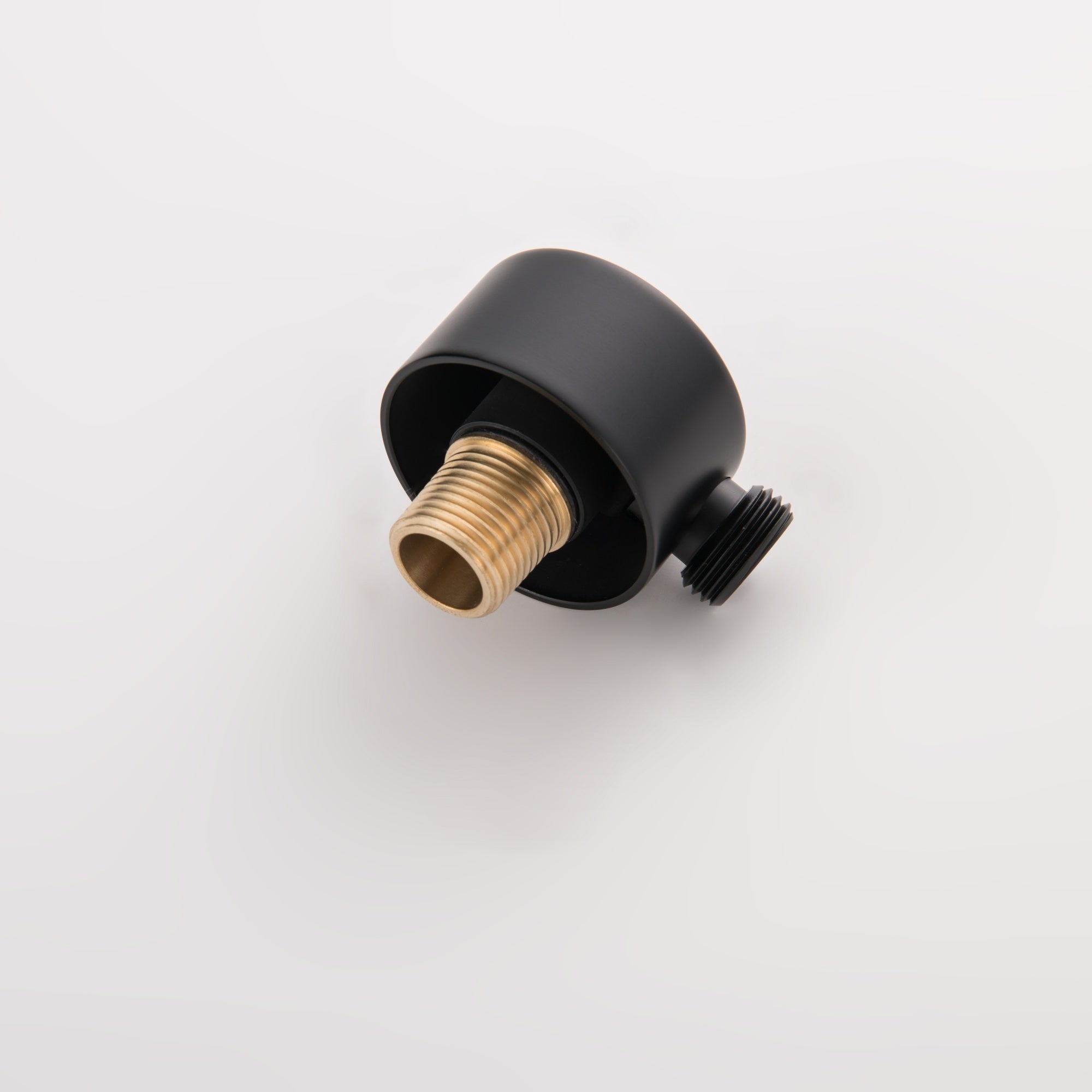Matte Black Double Handle Two-function Concealed Round Shower System