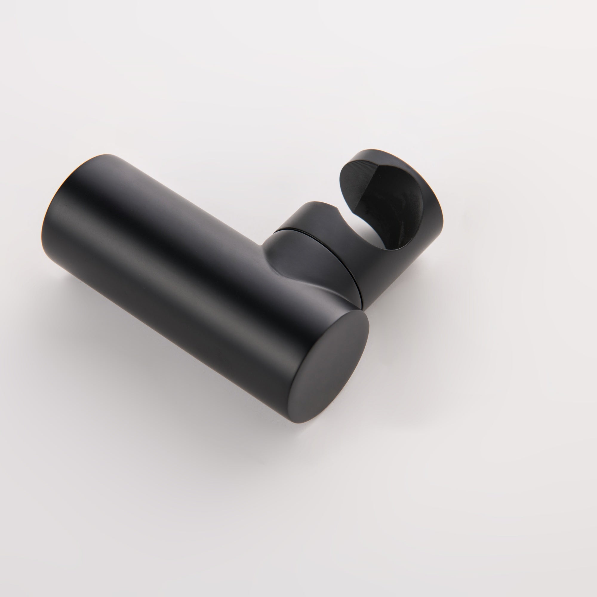 Matte Black Double Handle Two-function Concealed Round Shower System