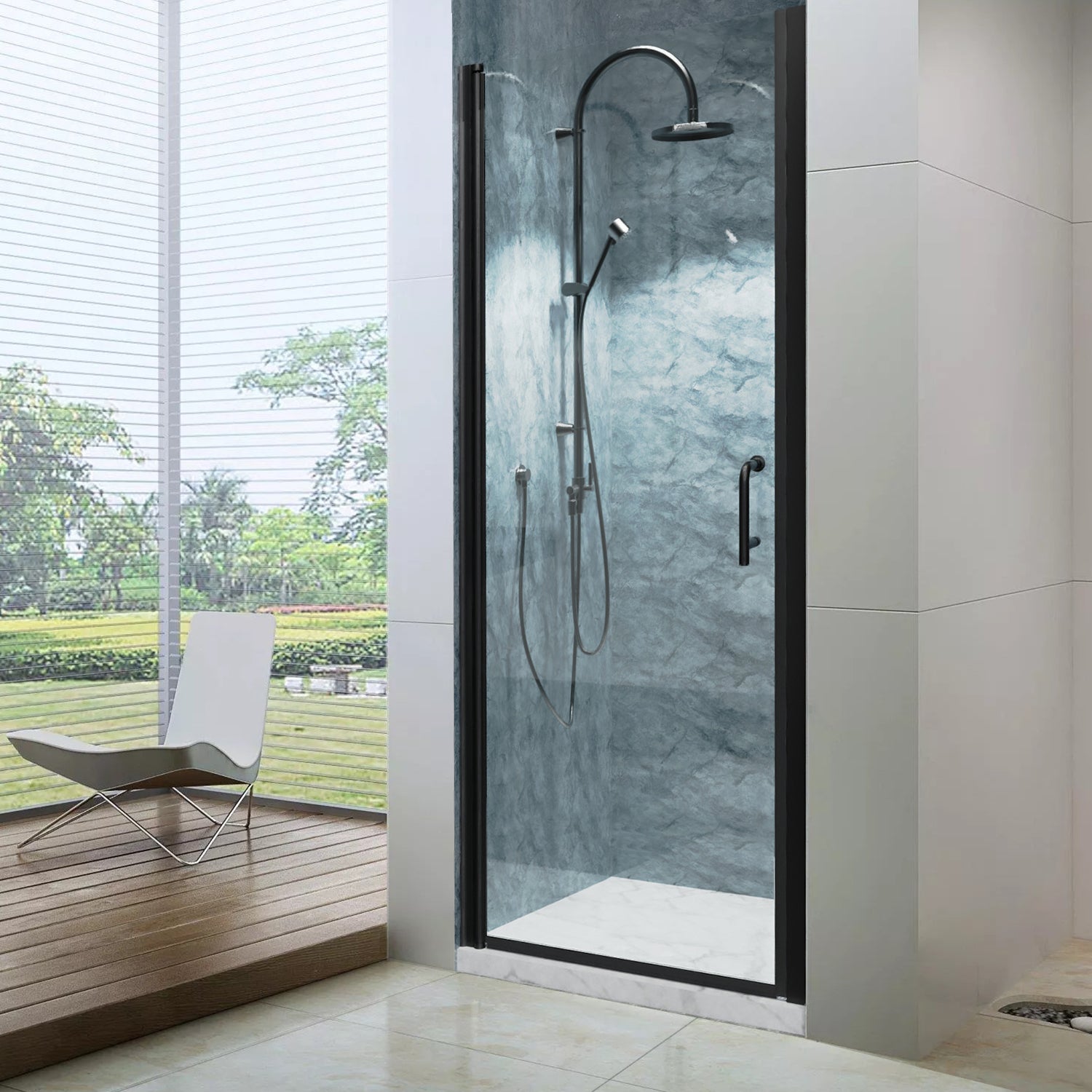 glass barn door shower