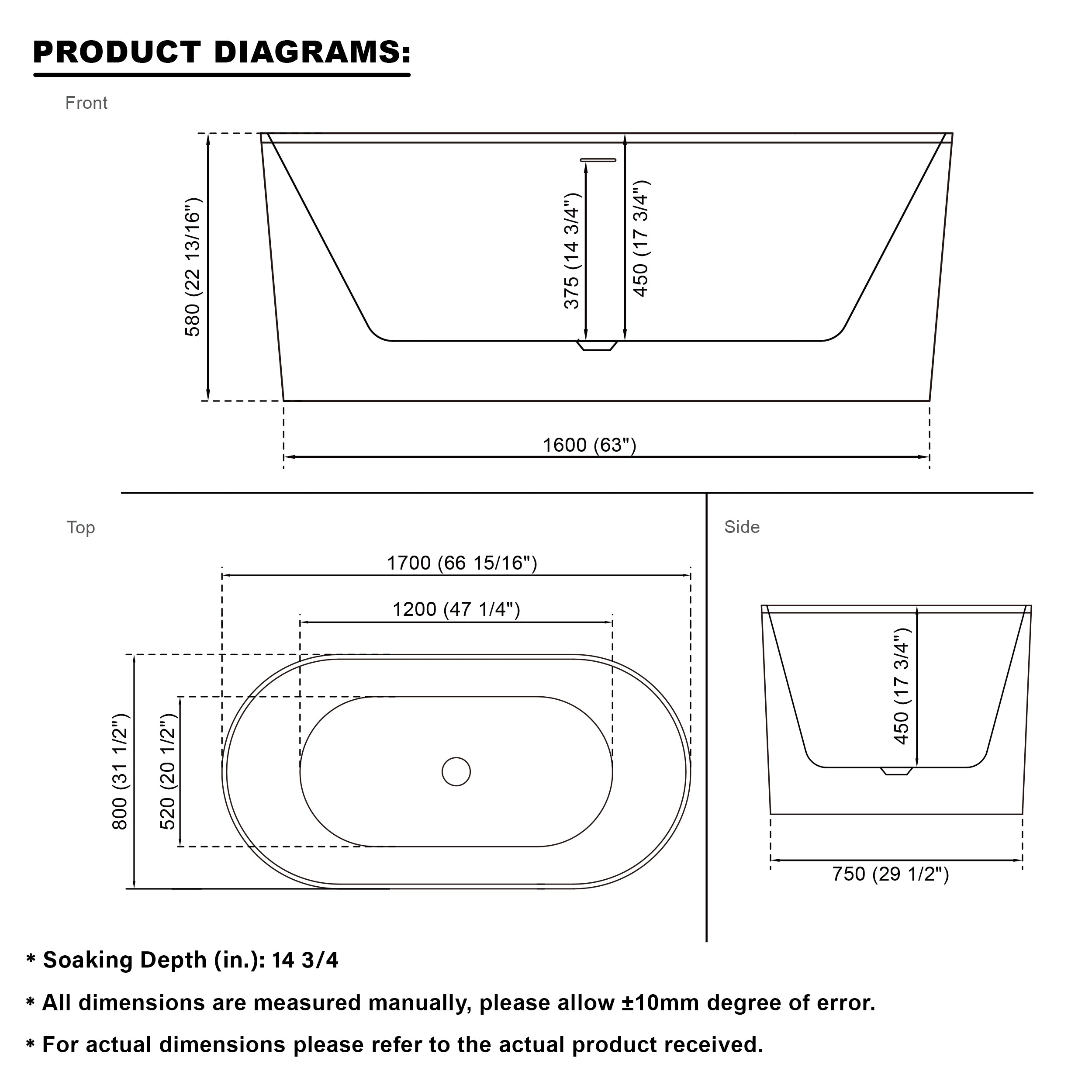 67" Acrylic Freestanding Bathtub, Unique Pleated Design With Chrome Drain and Slotted Overflow in Glossy White