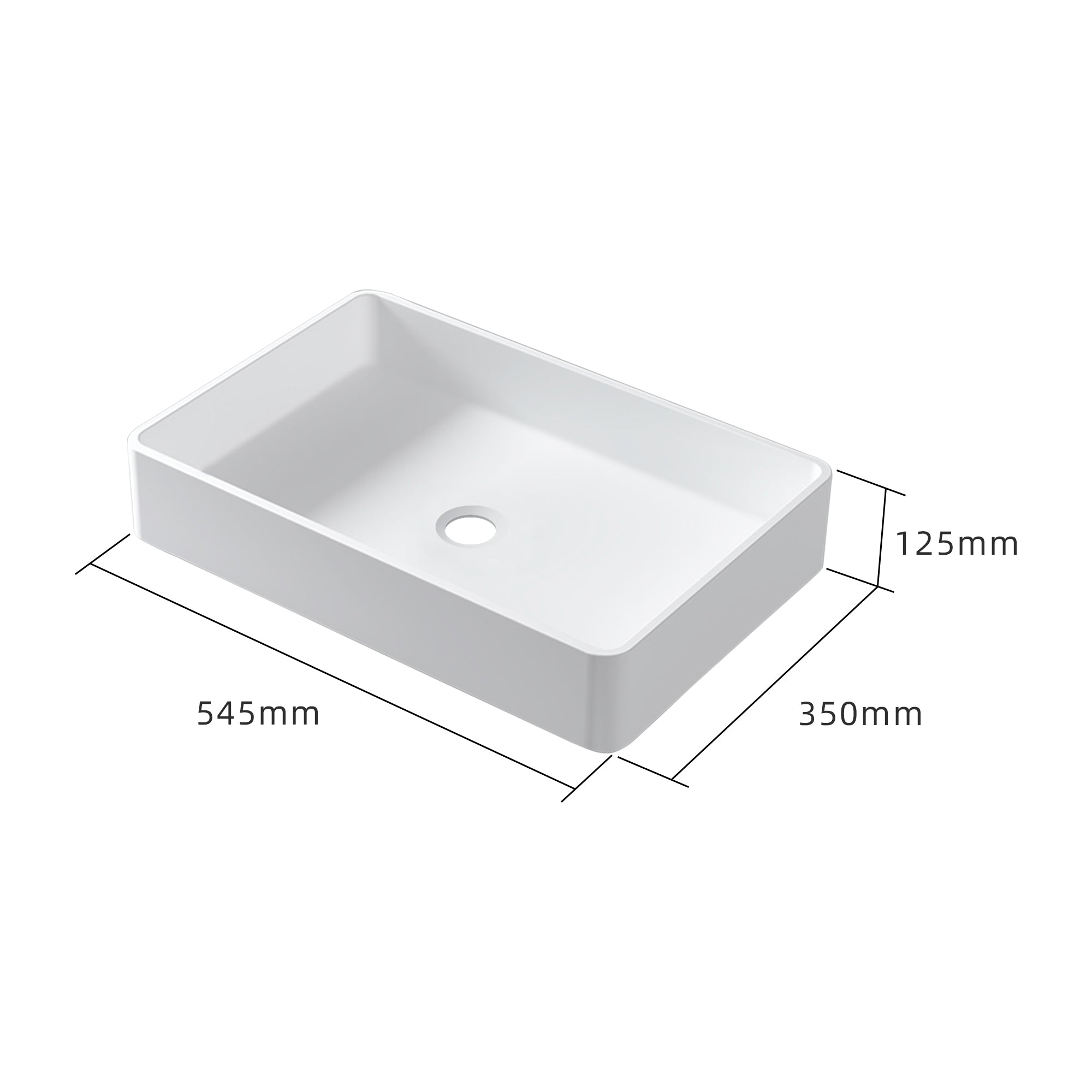 Rectangular Vessel Sink