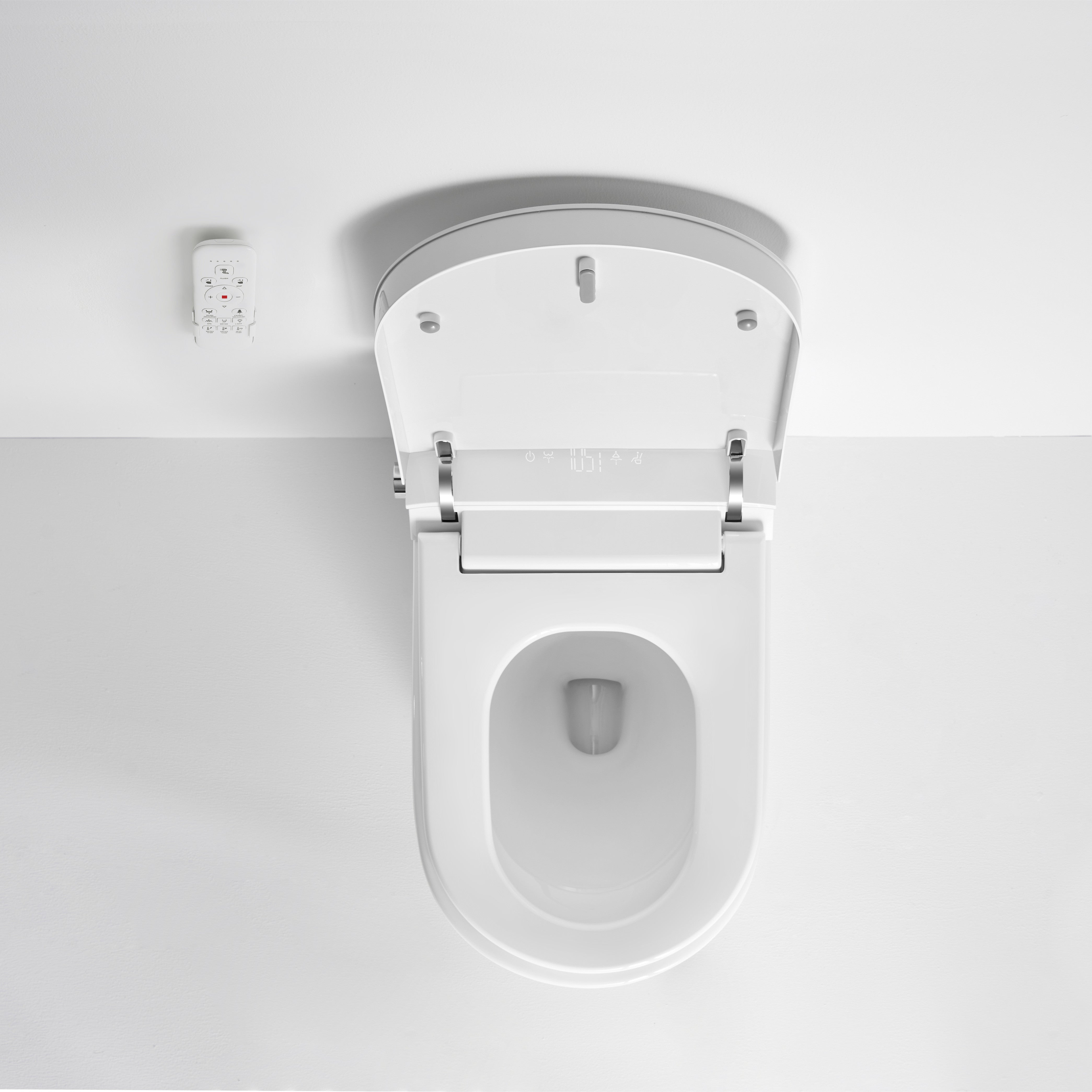 Luxury Smart Toilet with Auto Open Lid, Heated Seat, Self-Cleaning Dual Spray & Ambient lighting