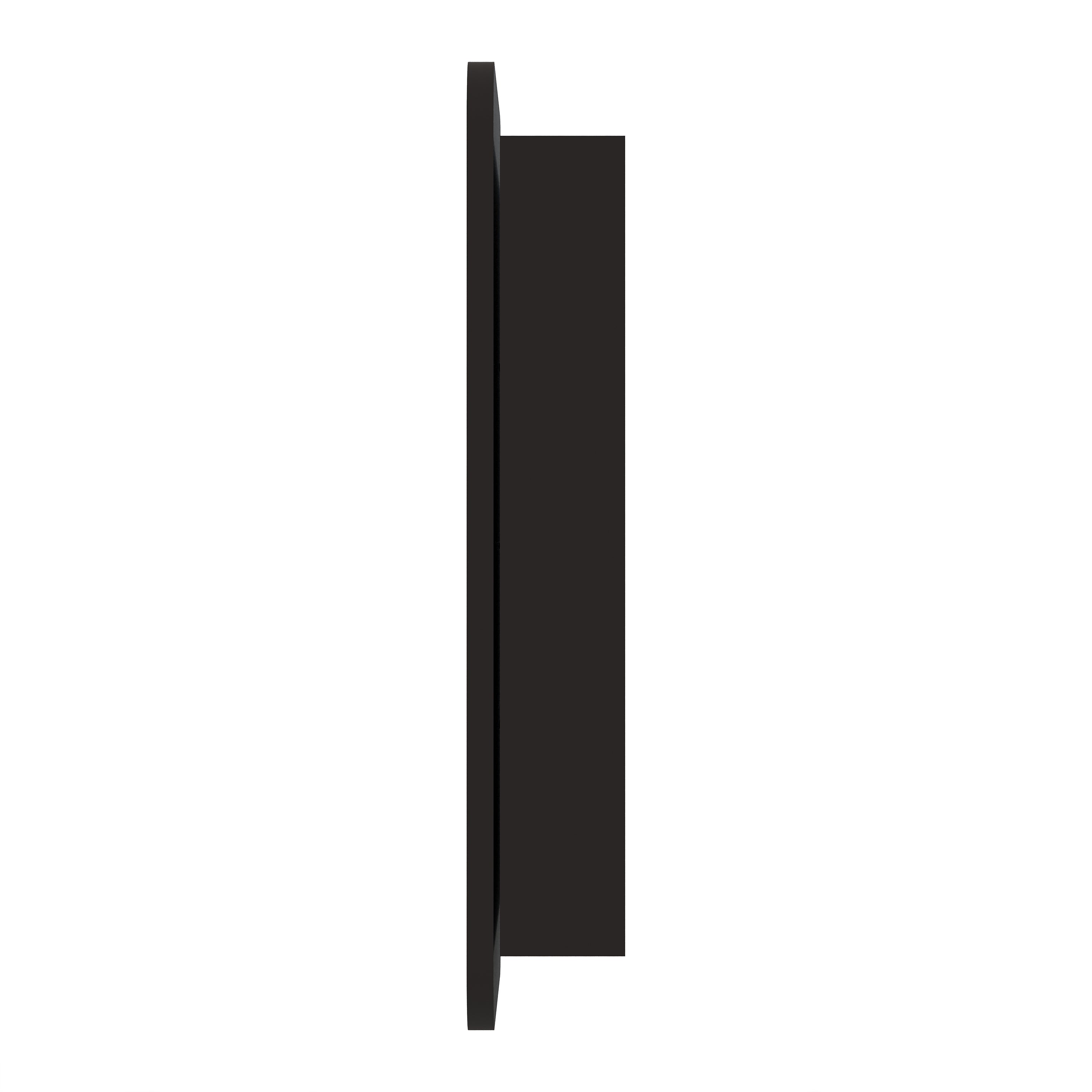 20 in. × 30 in. Black Aluminum Medicine Cabinet Recessed or Wall-Mount Reversible Door with Tempered Adjustable Glass Shelves