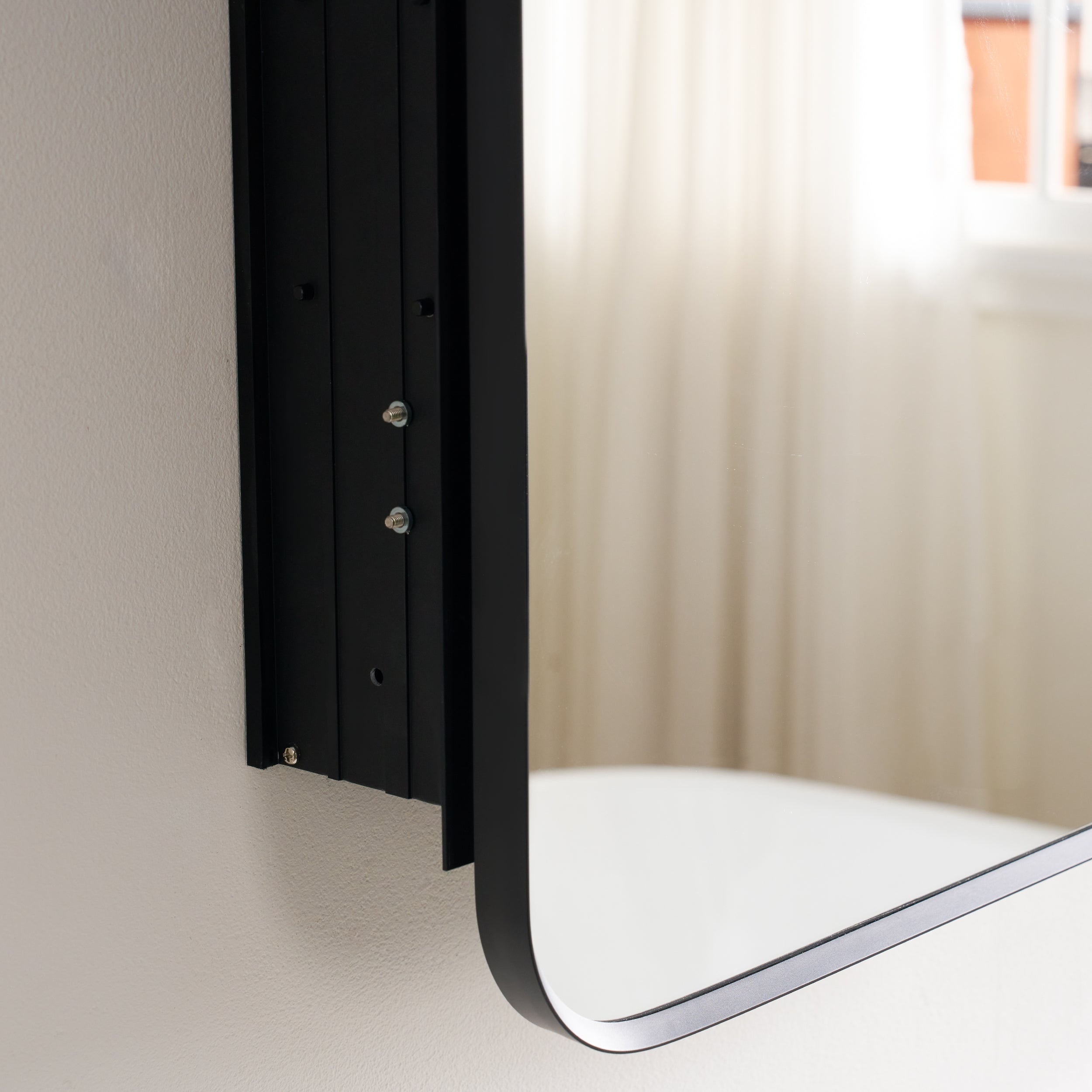 24 in. × 32 in. Black Aluminum Framed Medicine Cabinet Tempered Glass Shelves Explosion Proof Recessed or Wall Mount
