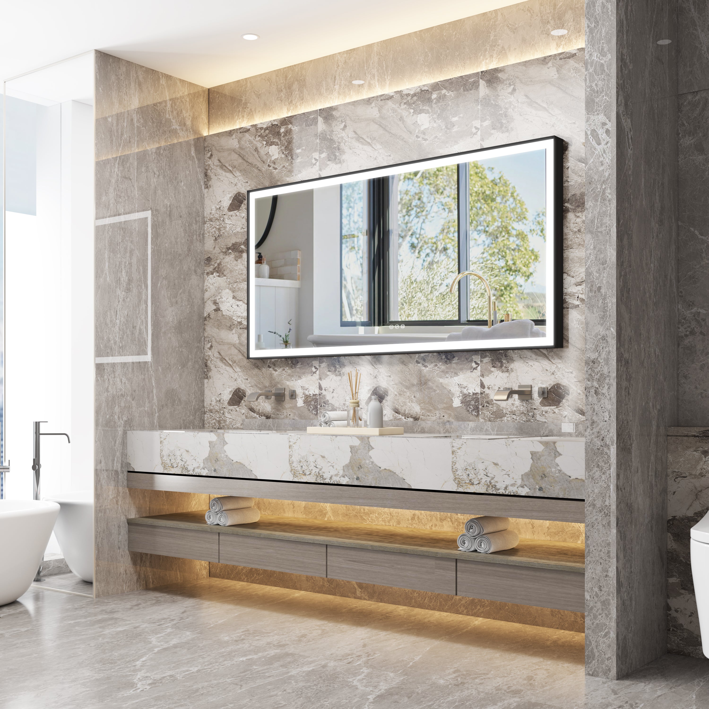 Lighted Bathroom Mirror