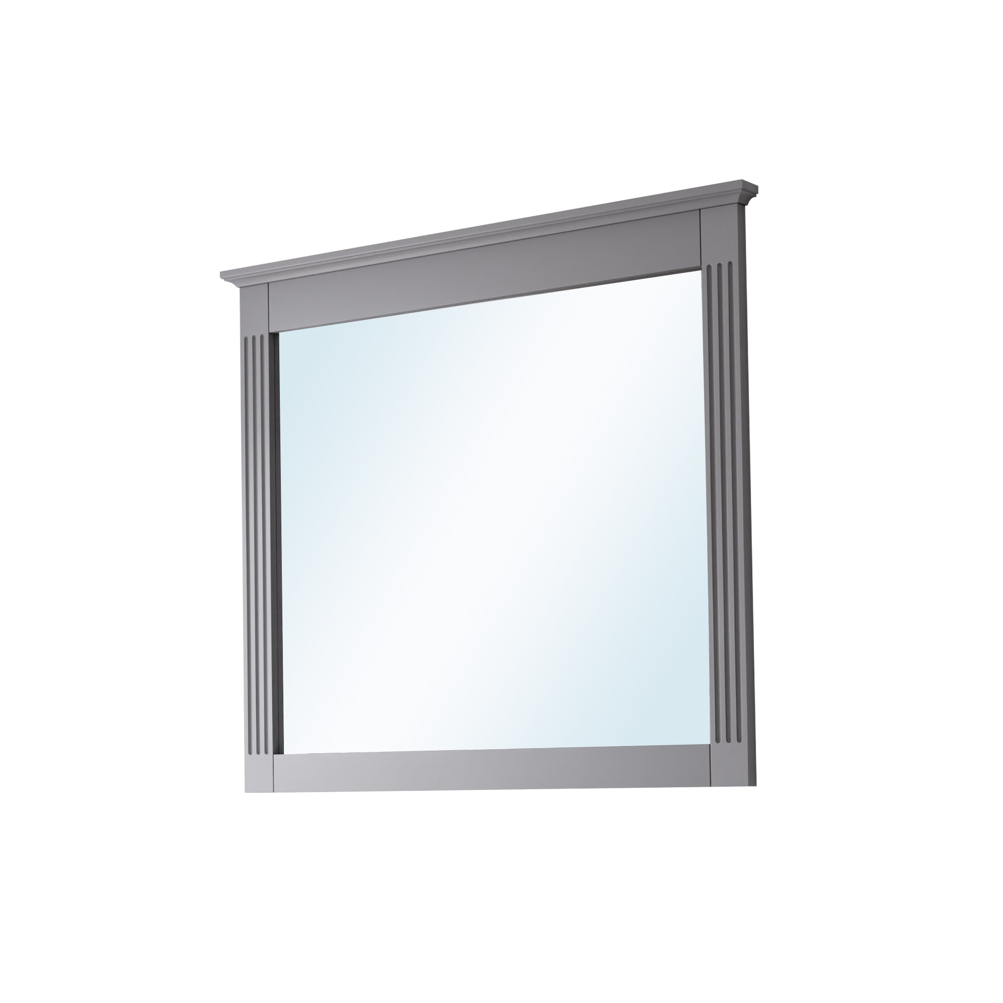 38 in. W x 33 in. H Solid Wood Bathroom Vanity Mirror