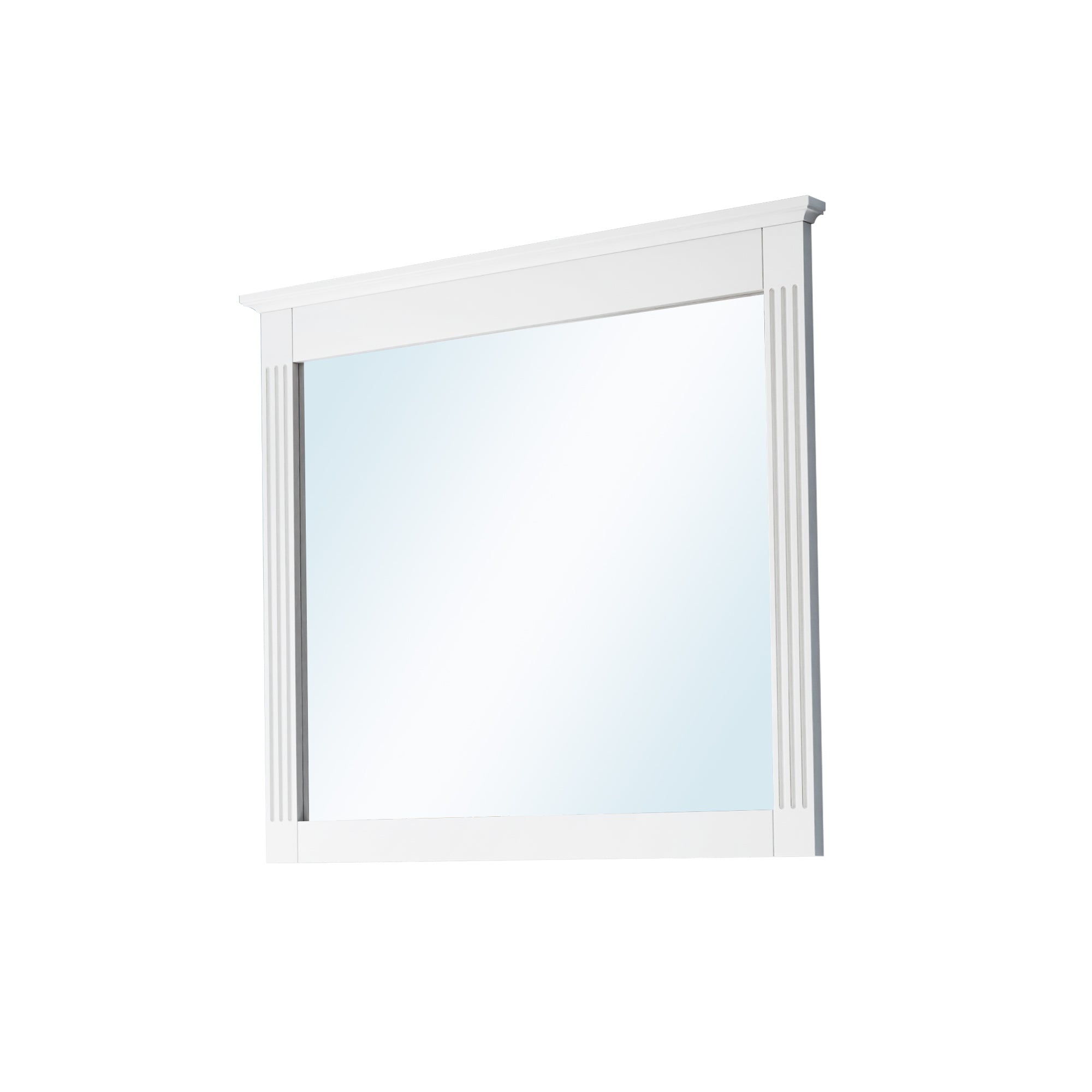 38 in. W x 33 in. H Solid Wood Bathroom Vanity Mirror