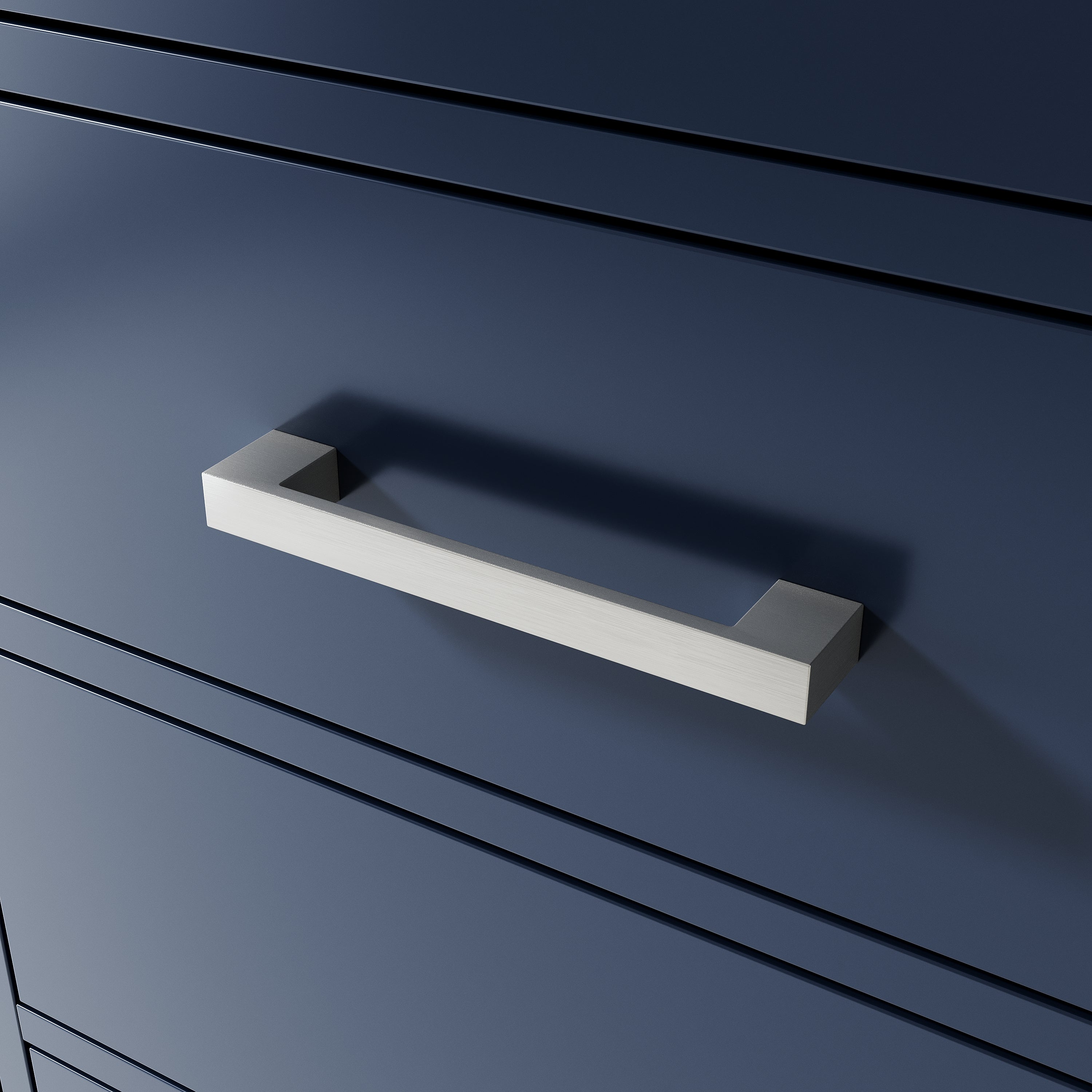 80 Inch Solid Wood Bathroom Vanity with White Cultured Marble Top, 4 Soft-Close Doors & 6 Drawers, Navy Blue