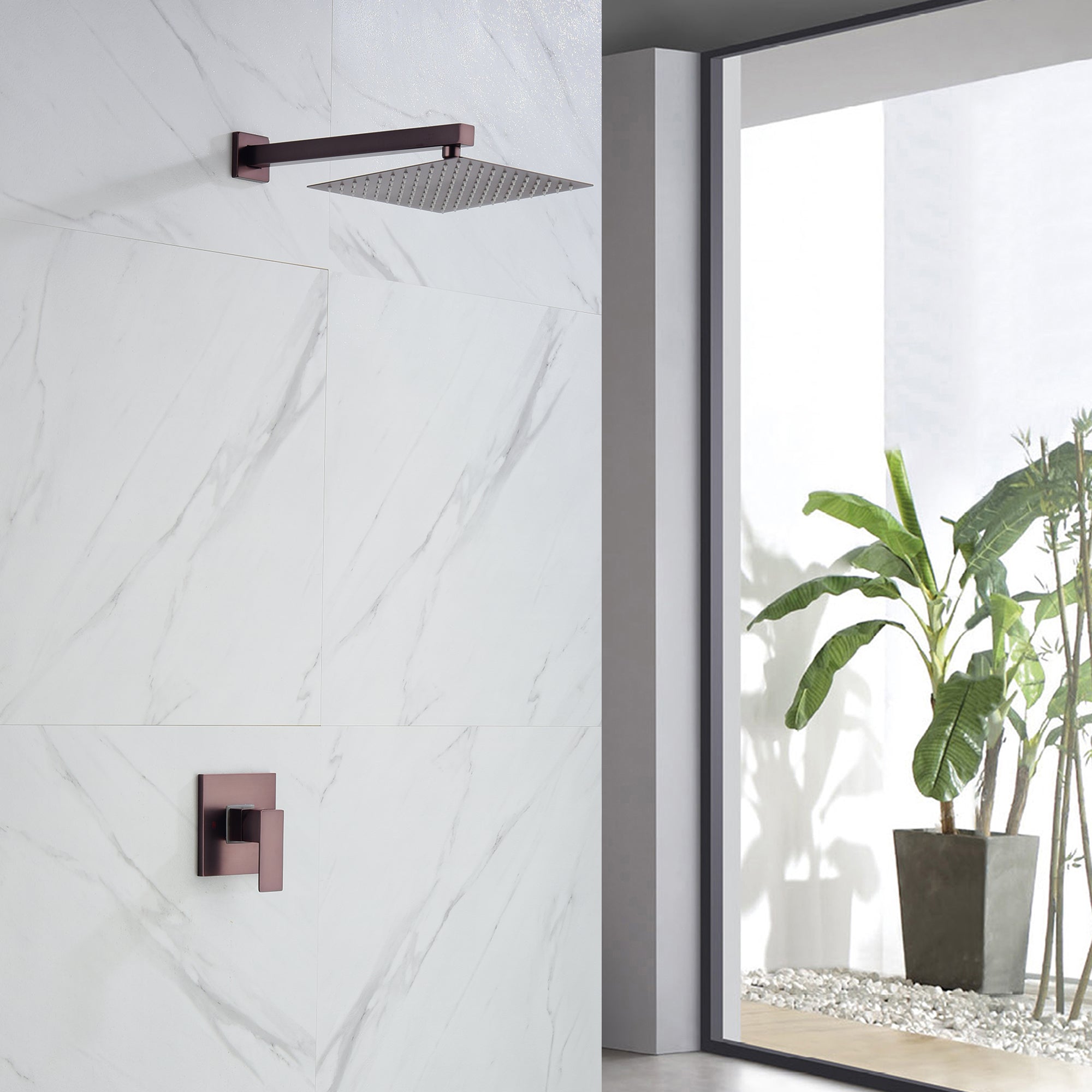 10 inch Shower Head Concealed Valve Built-In Shower System