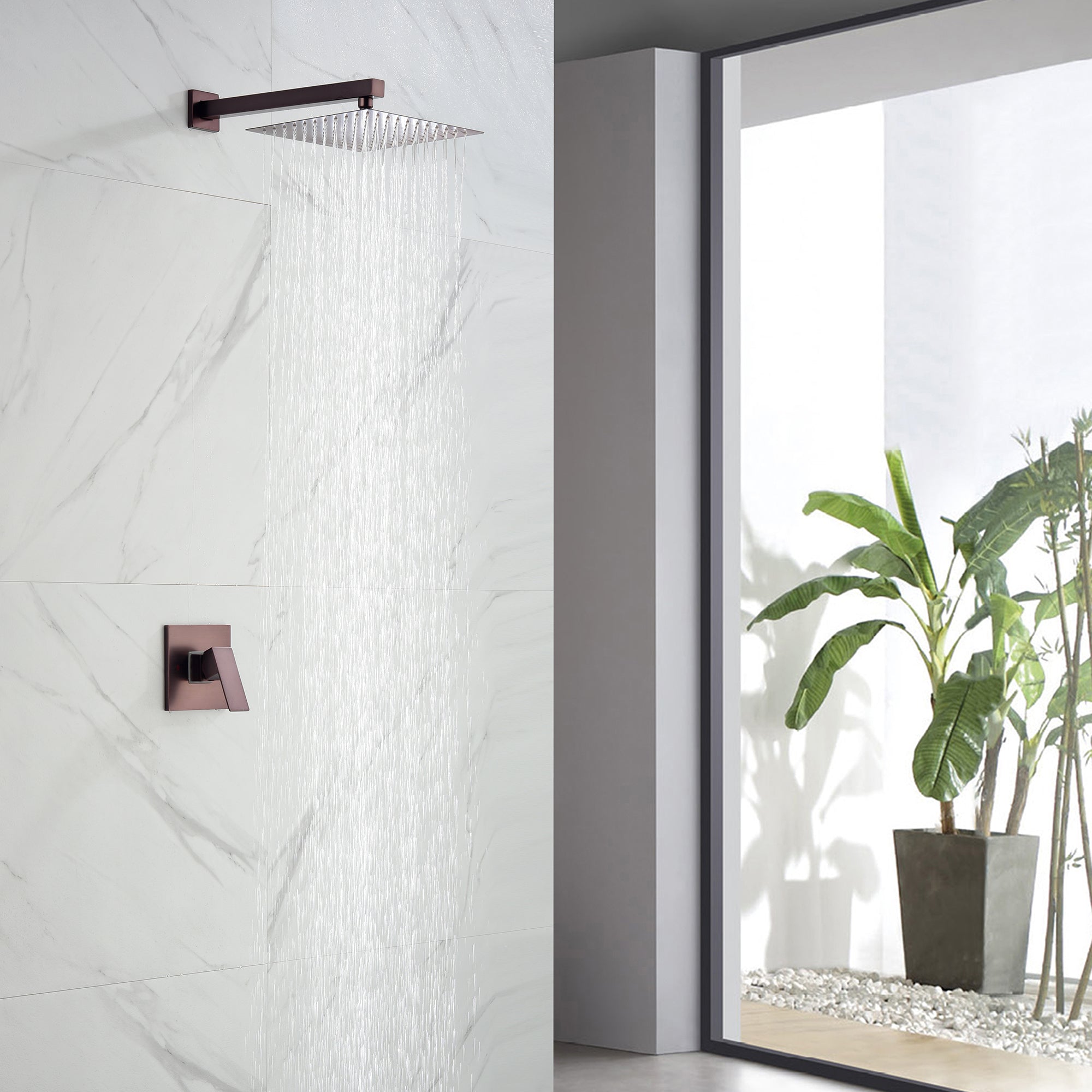 10 inch Shower Head Concealed Valve Built-In Shower System