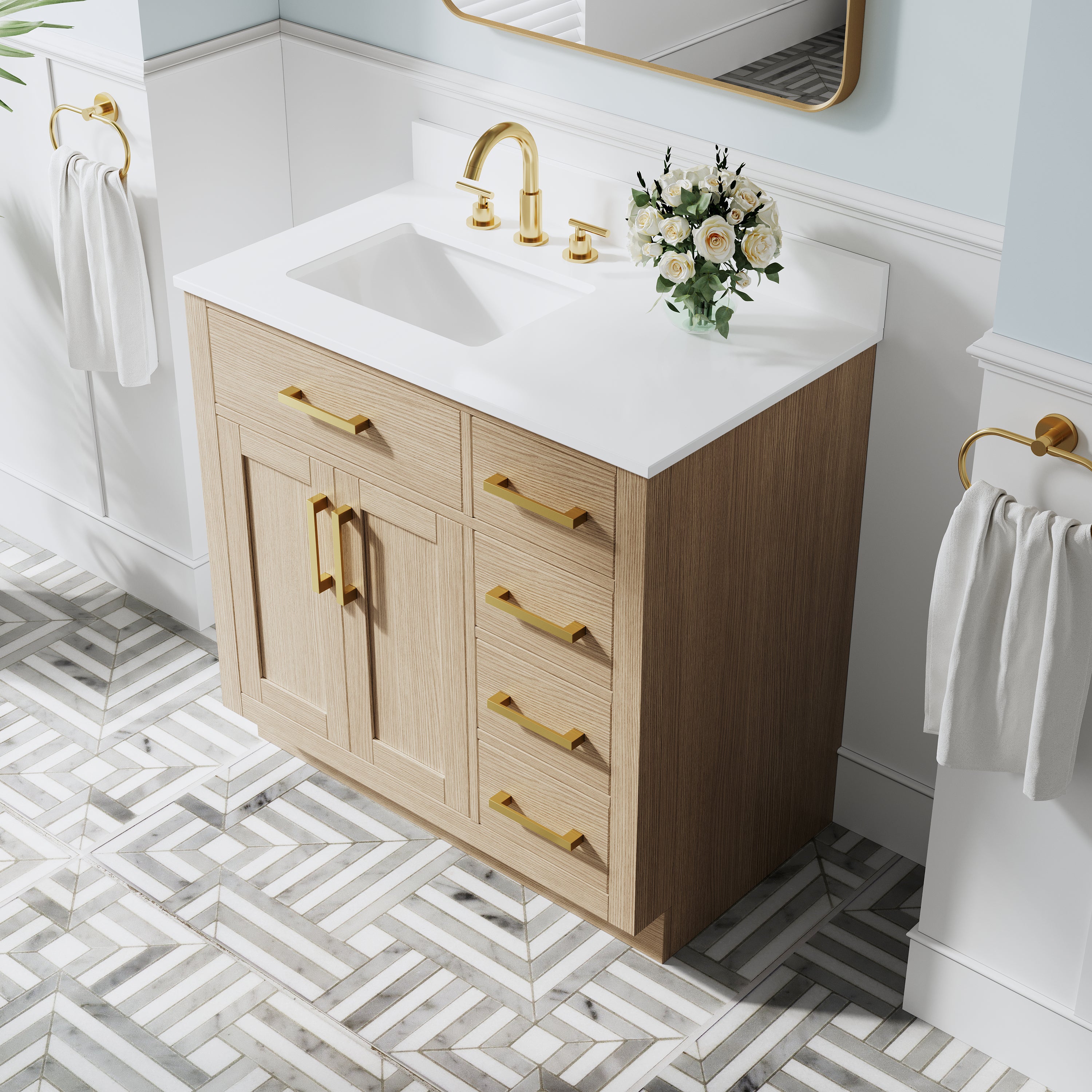 #Handle Color_Brushed Gold