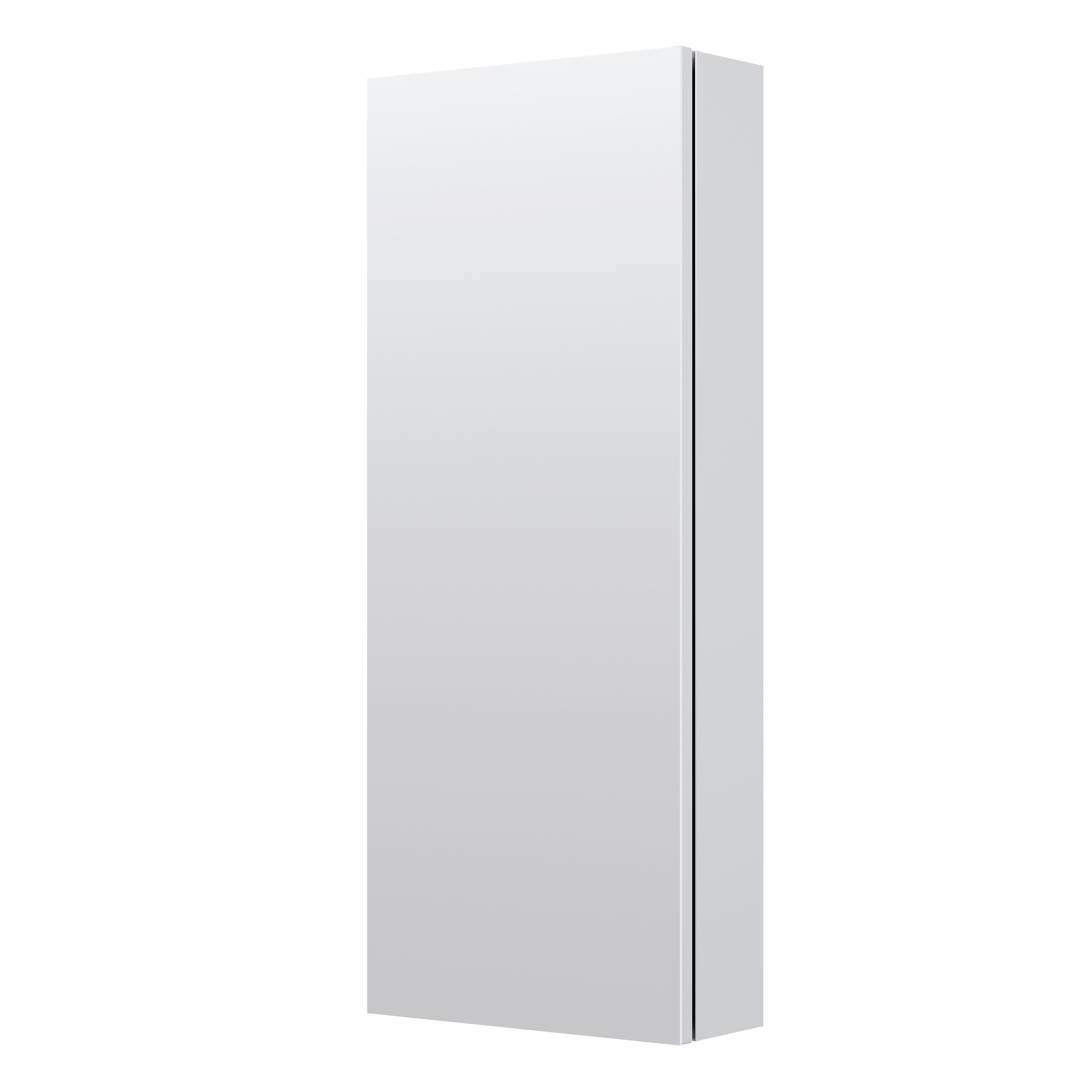 12 in. ×30 in. Copper-Free Tri-Views Mirror Medicine Cabinet with Adjustable Shelves and Left Swing Door